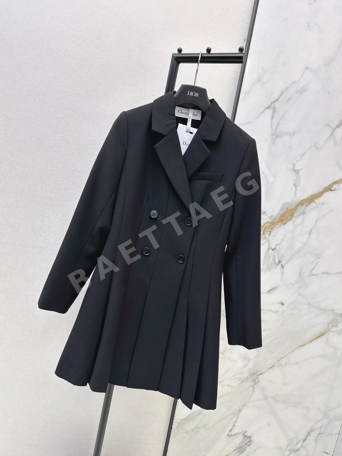 디올 플리츠 더블브레스트 여성 자켓 상세 이미지 2