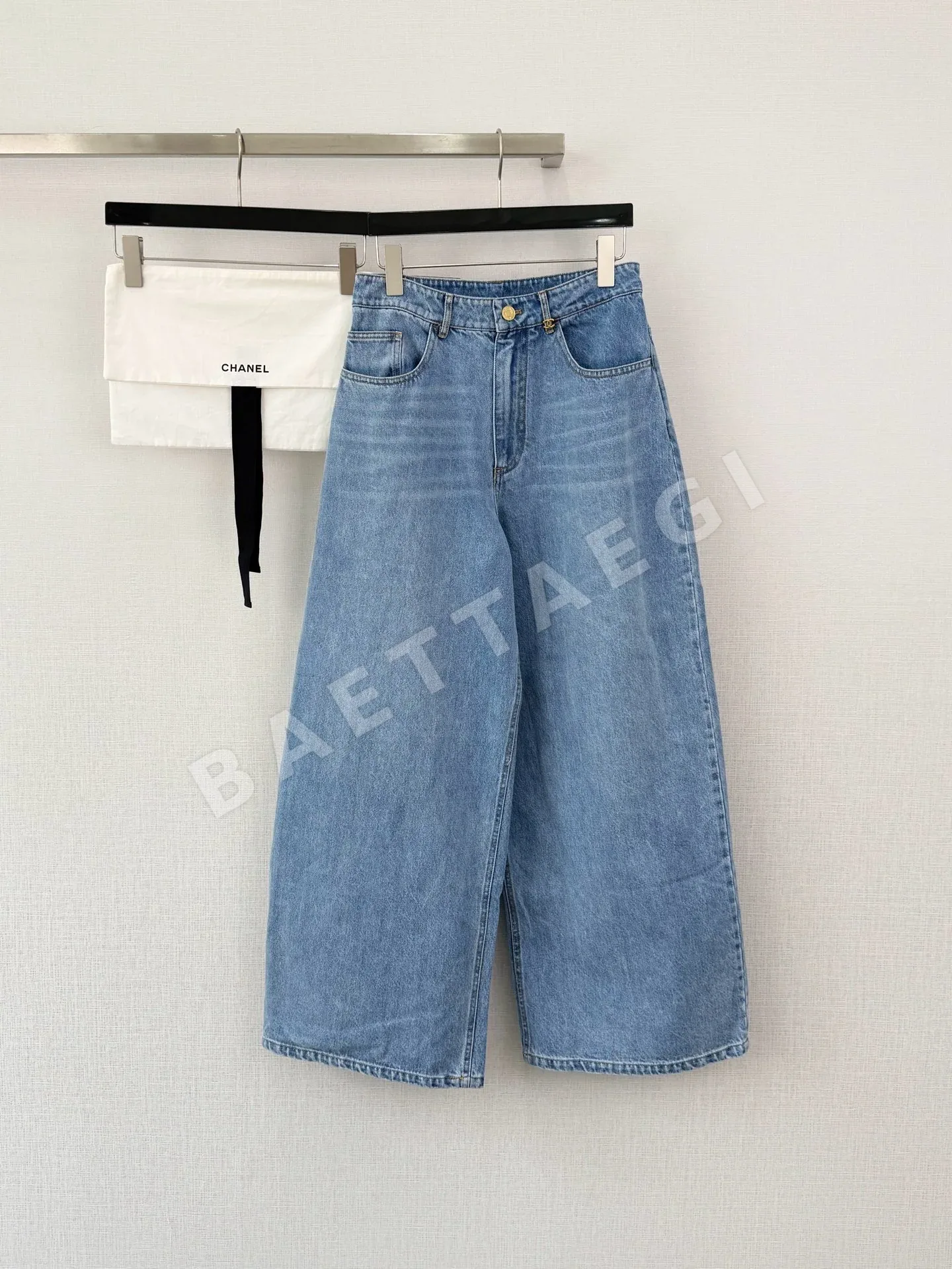 샤넬 26A 와이드 데님 바지 142672