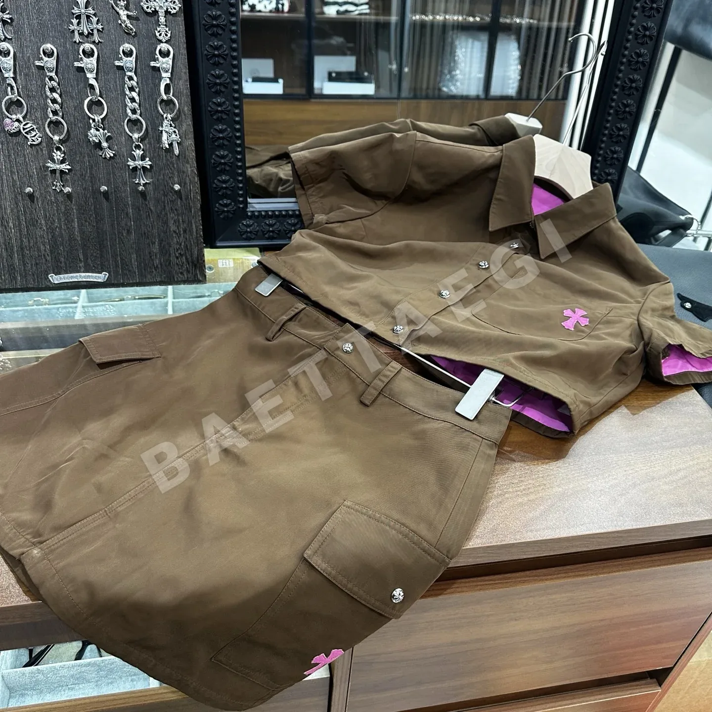 크롬하츠 여성 반팔 티셔츠 상세 이미지 6