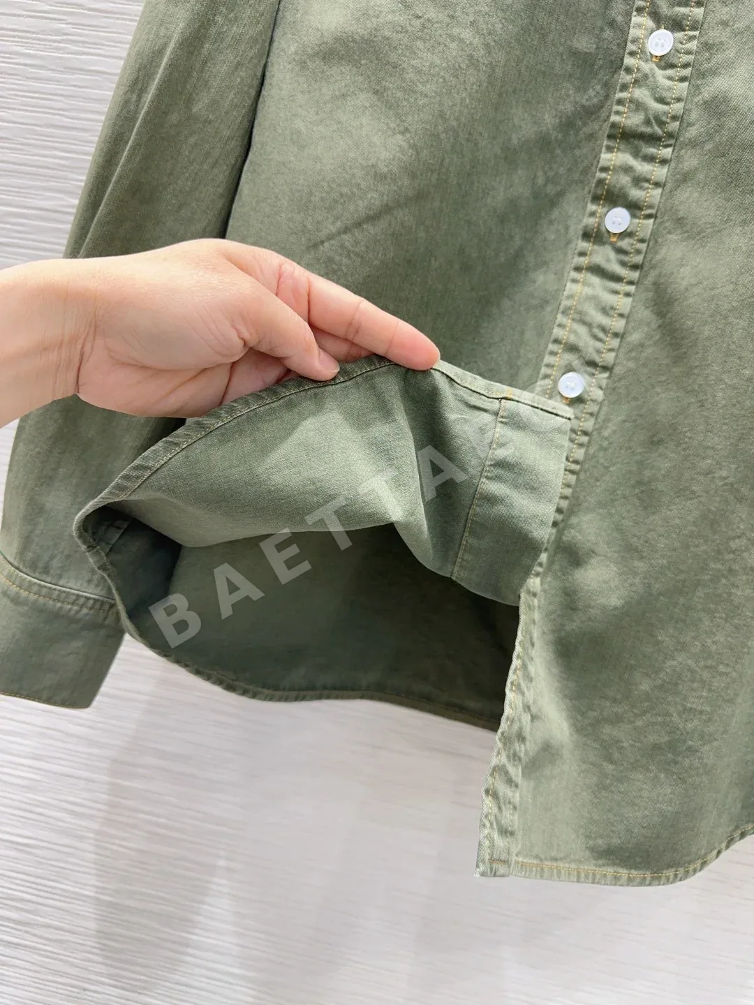 디올 빈티지 워싱 여성 셔츠 상세 이미지 5