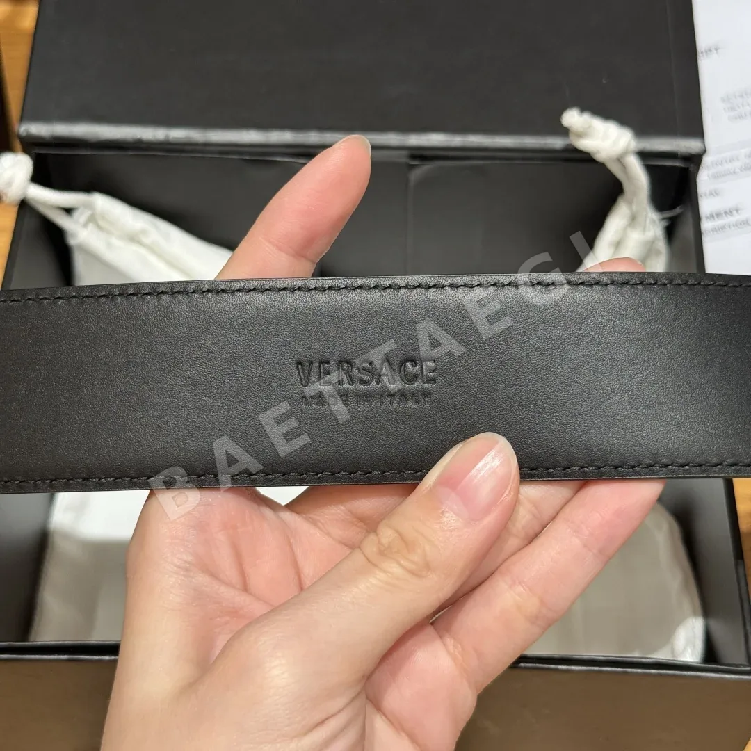 베르사체 메두사 버클 가죽 벨트 상세 이미지 8