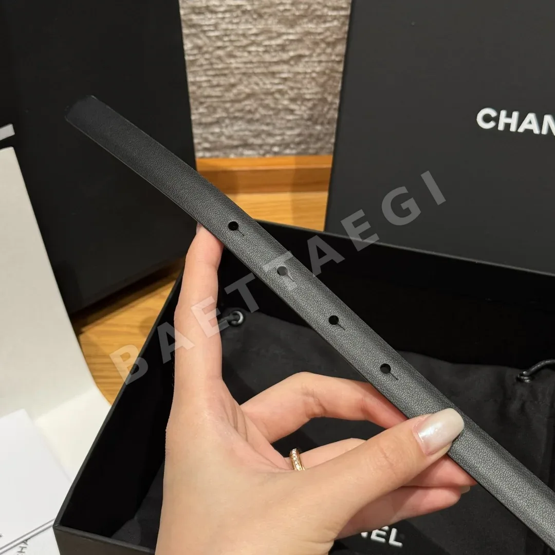 샤넬 슬림 양면 소가죽 벨트 상세 이미지 8
