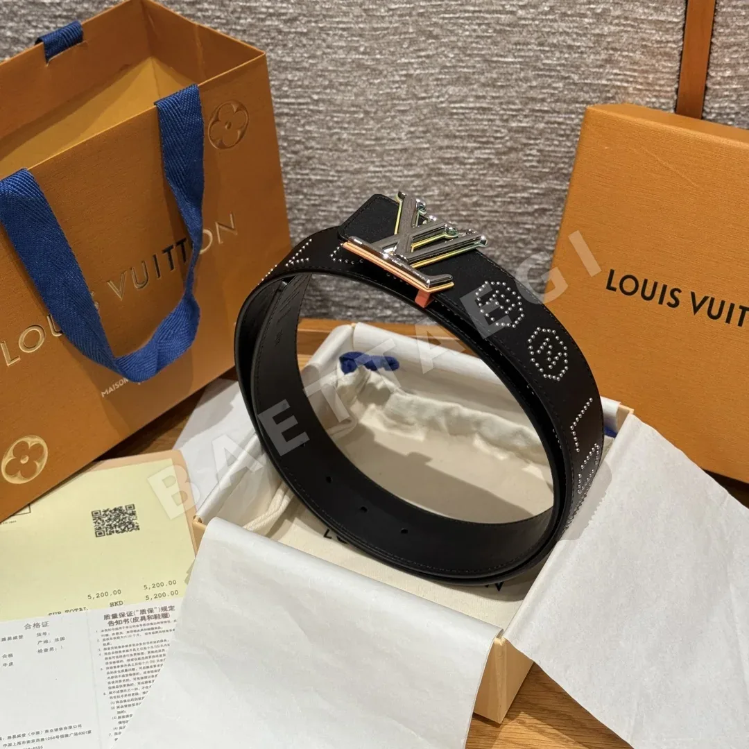 루이비통 로커빌리 스터드 40mm 리버서블 벨트 상세 이미지 3