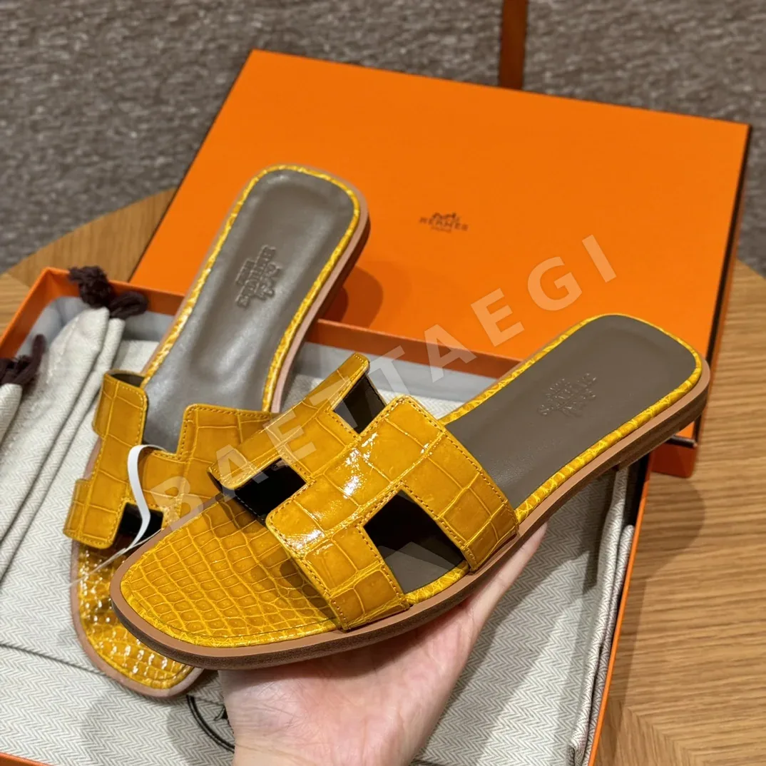 에르메스 오란 샌들 Alligator H 컷아웃 상세 이미지 2