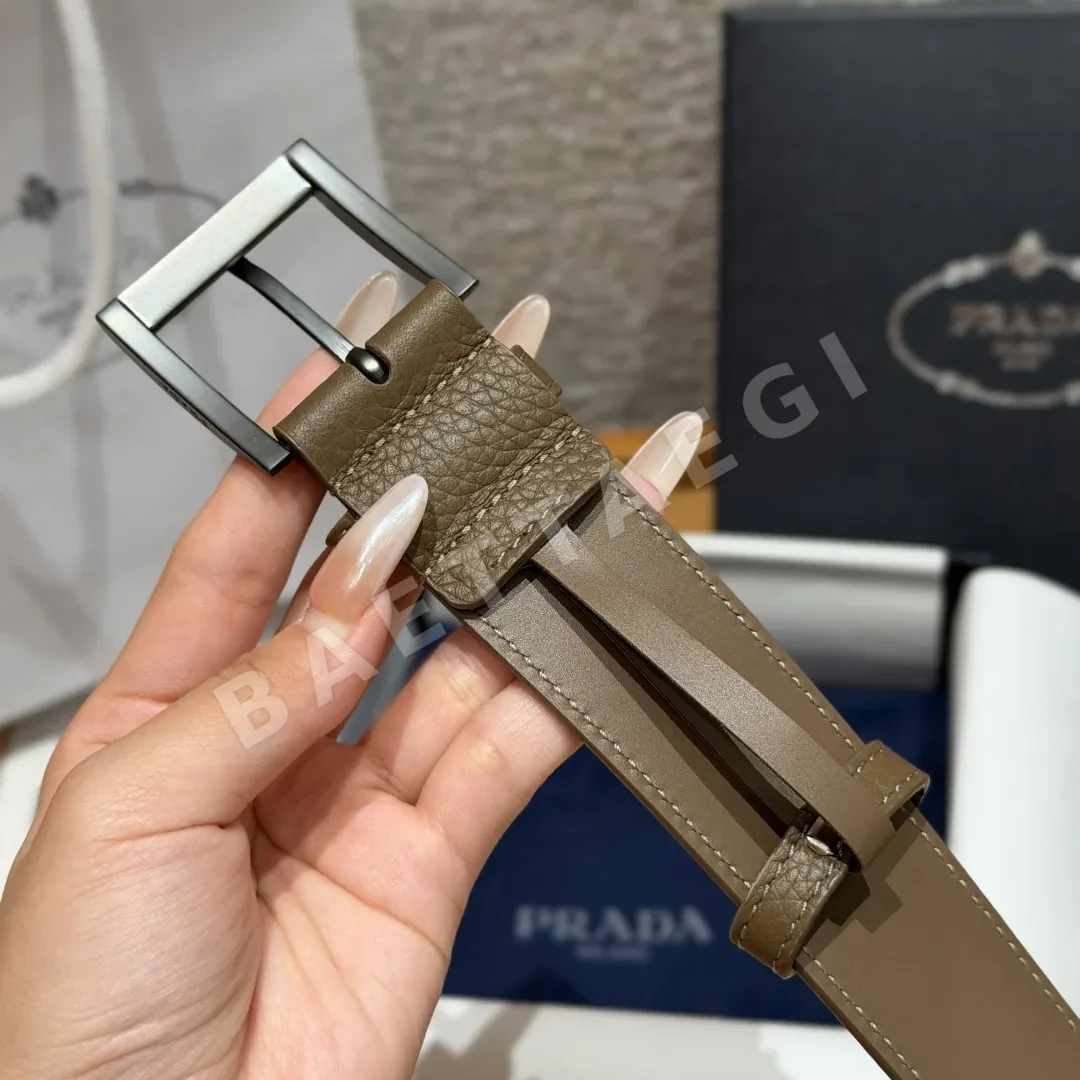 프라다 가죽 벨트 33mm 상세 이미지 7