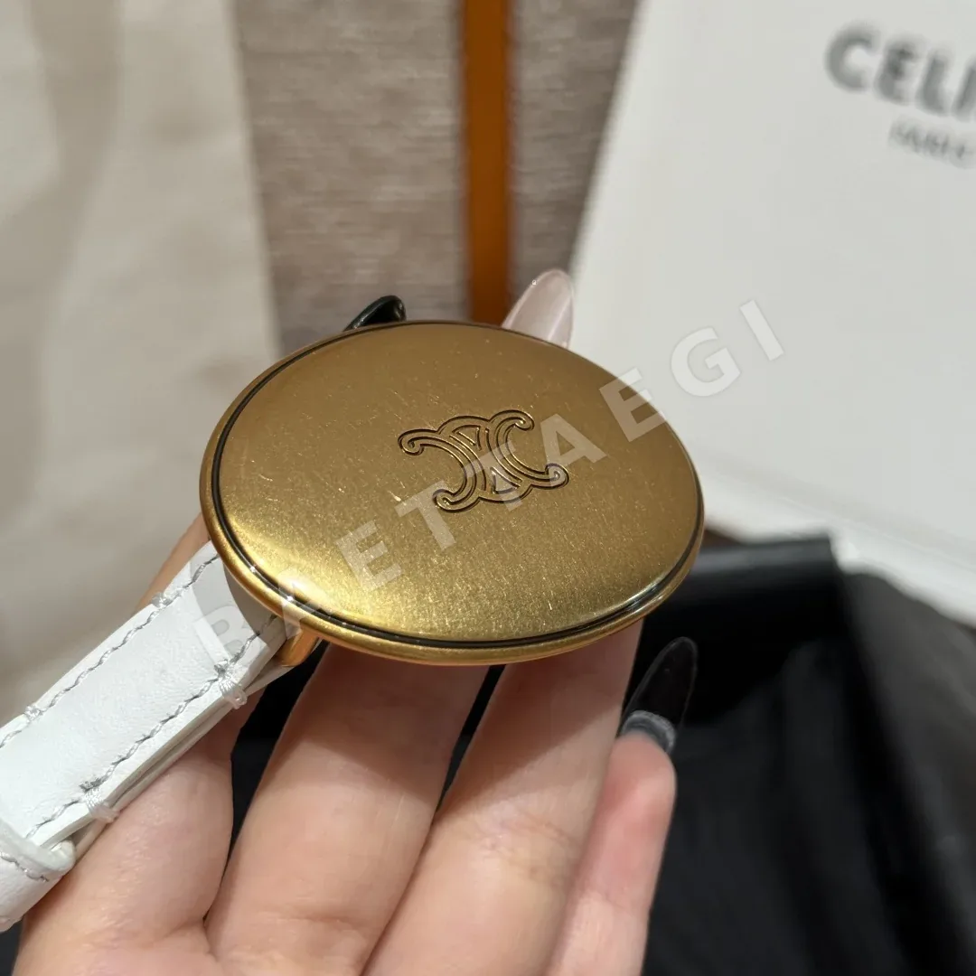 셀린느 트리옹 가죽 13mm 벨트 상세 이미지 6