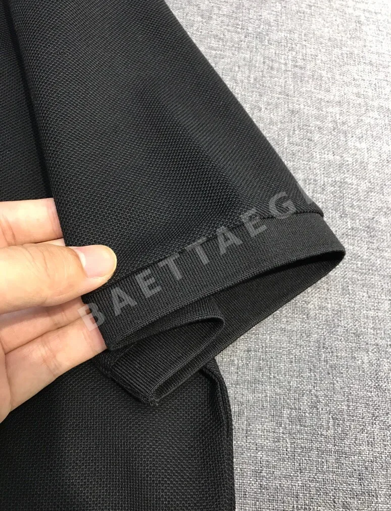 버버리 메시 피케 코튼 반팔 셔츠 남성용 상세 이미지 8