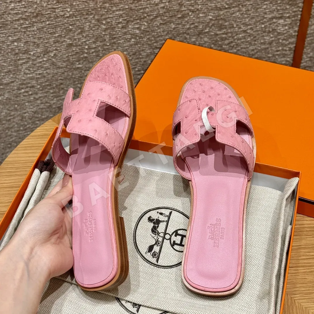 에르메스 오란 타조 가죽 샌달 상세 이미지 3