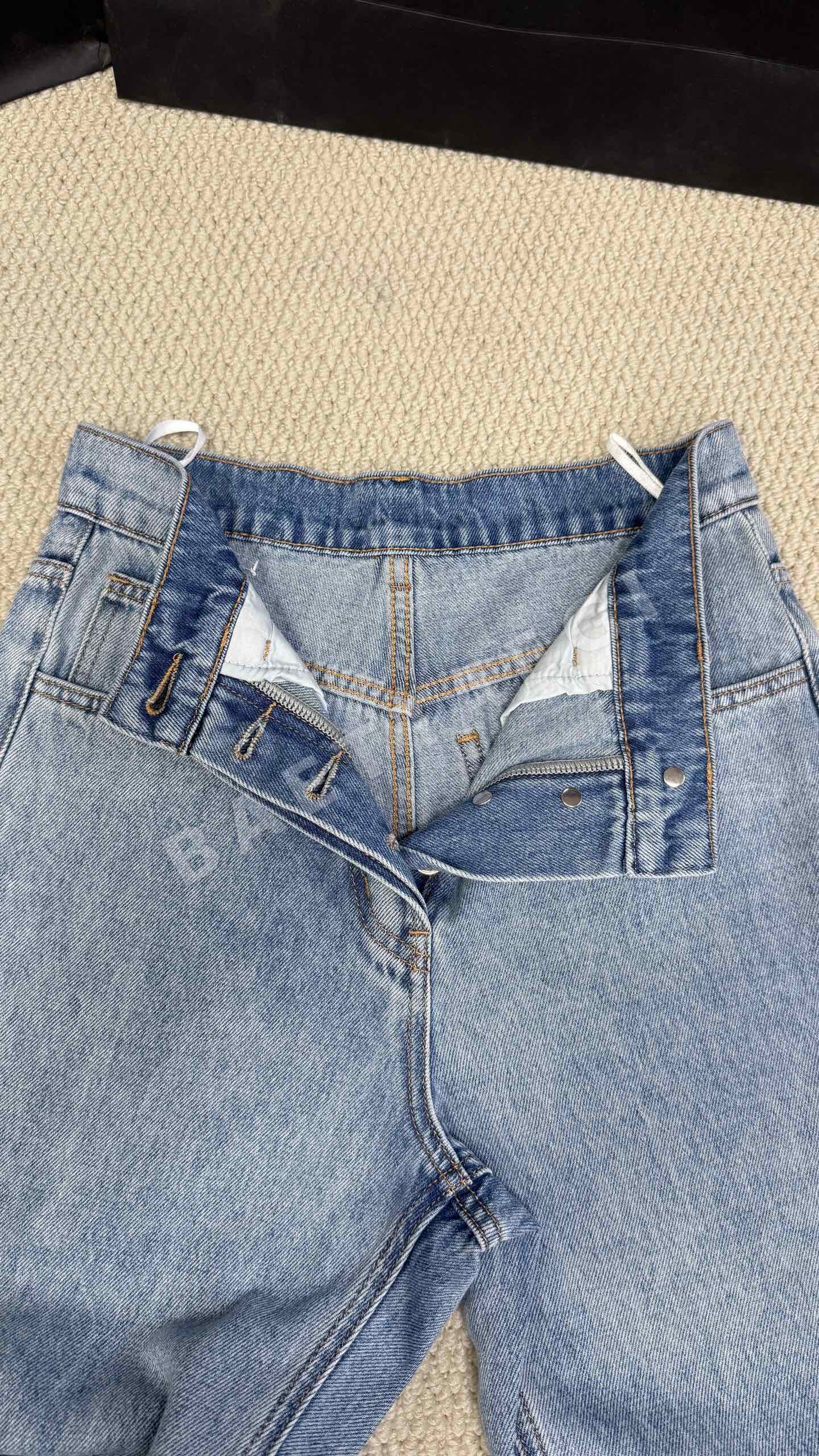 샤넬 스트레이트 와이드 청바지 바지 상세 이미지 8