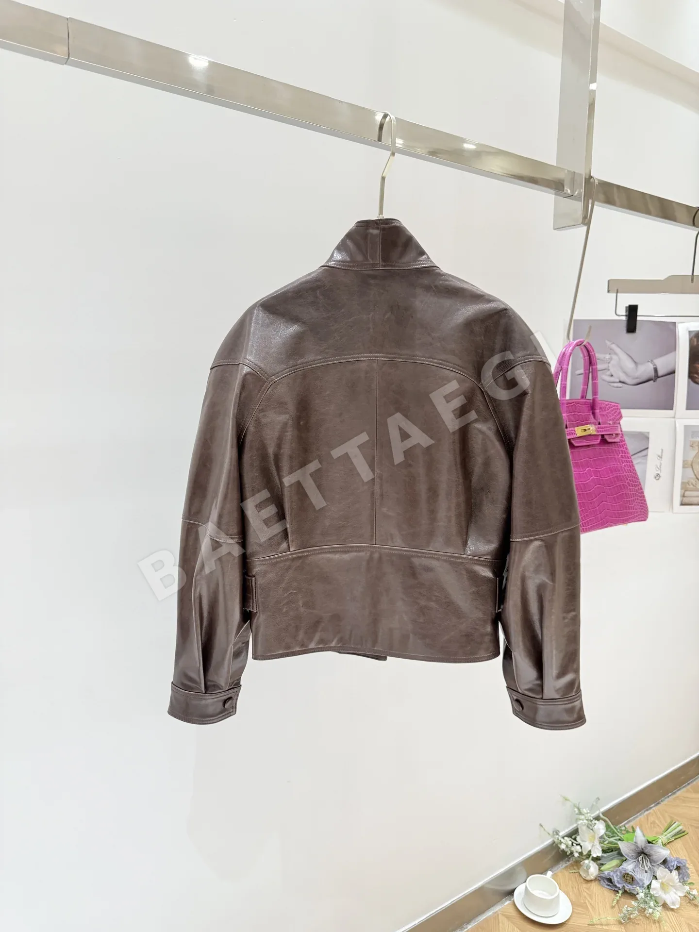 더로우 벨트 스타일 여성 자켓 상세 이미지 8