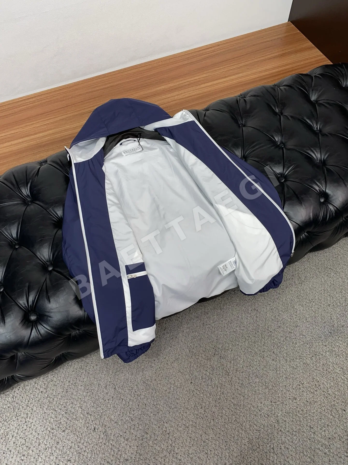 브루넬로쿠치넬리 슬림핏 후드집업 자켓 남성 상세 이미지 7