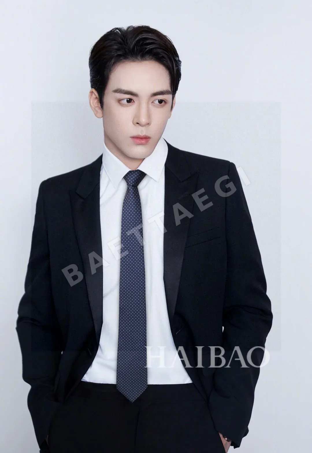 에르메스 투톤 H 패턴 실크 넥타이 89177