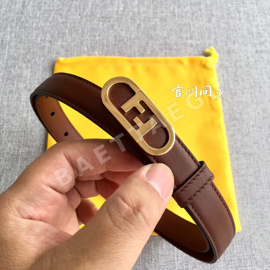 펜디 O'Lock 슬림 가죽 벨트 상세 이미지 6