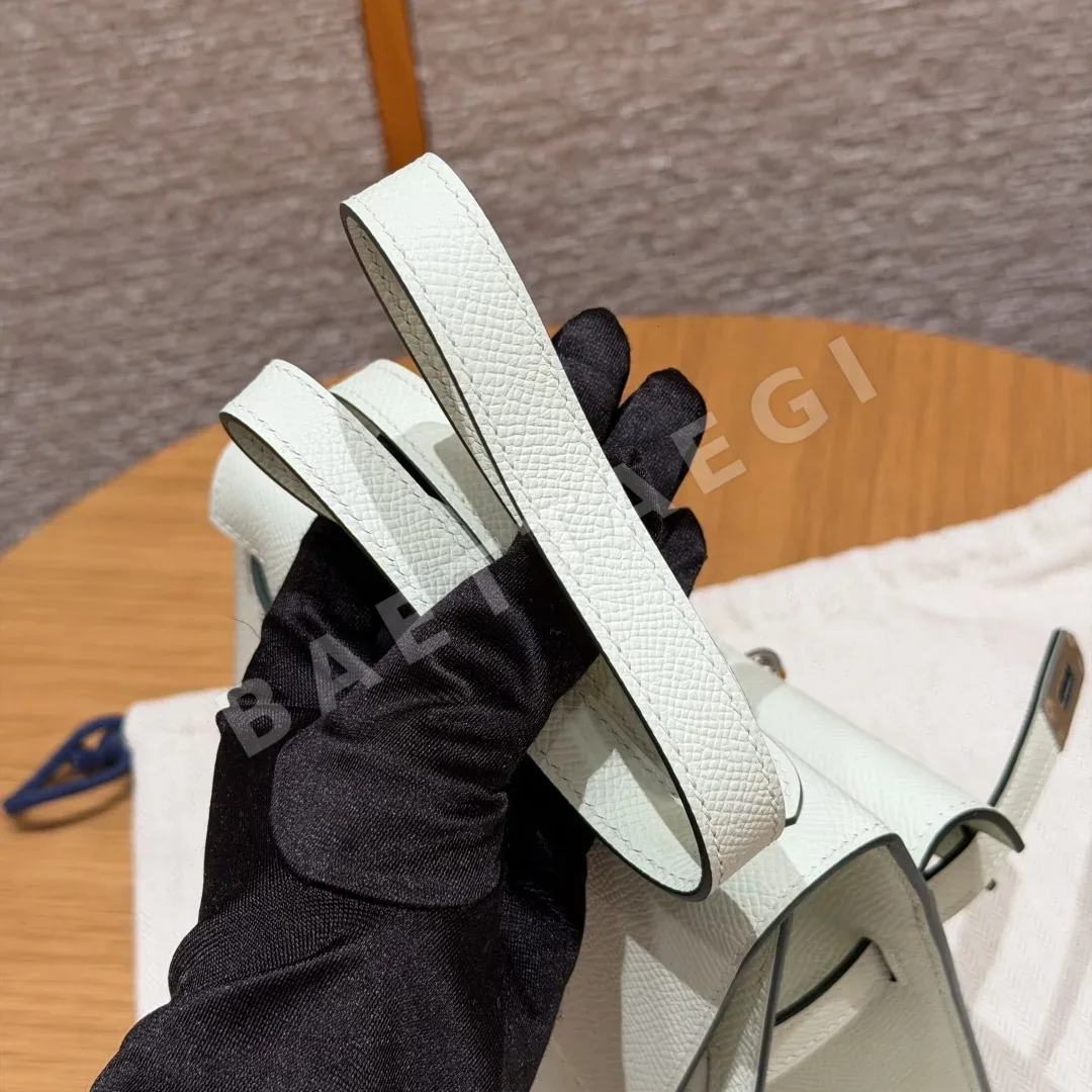 에르메스 켈리백 20 그린 실버 하드웨어 상세 이미지 10