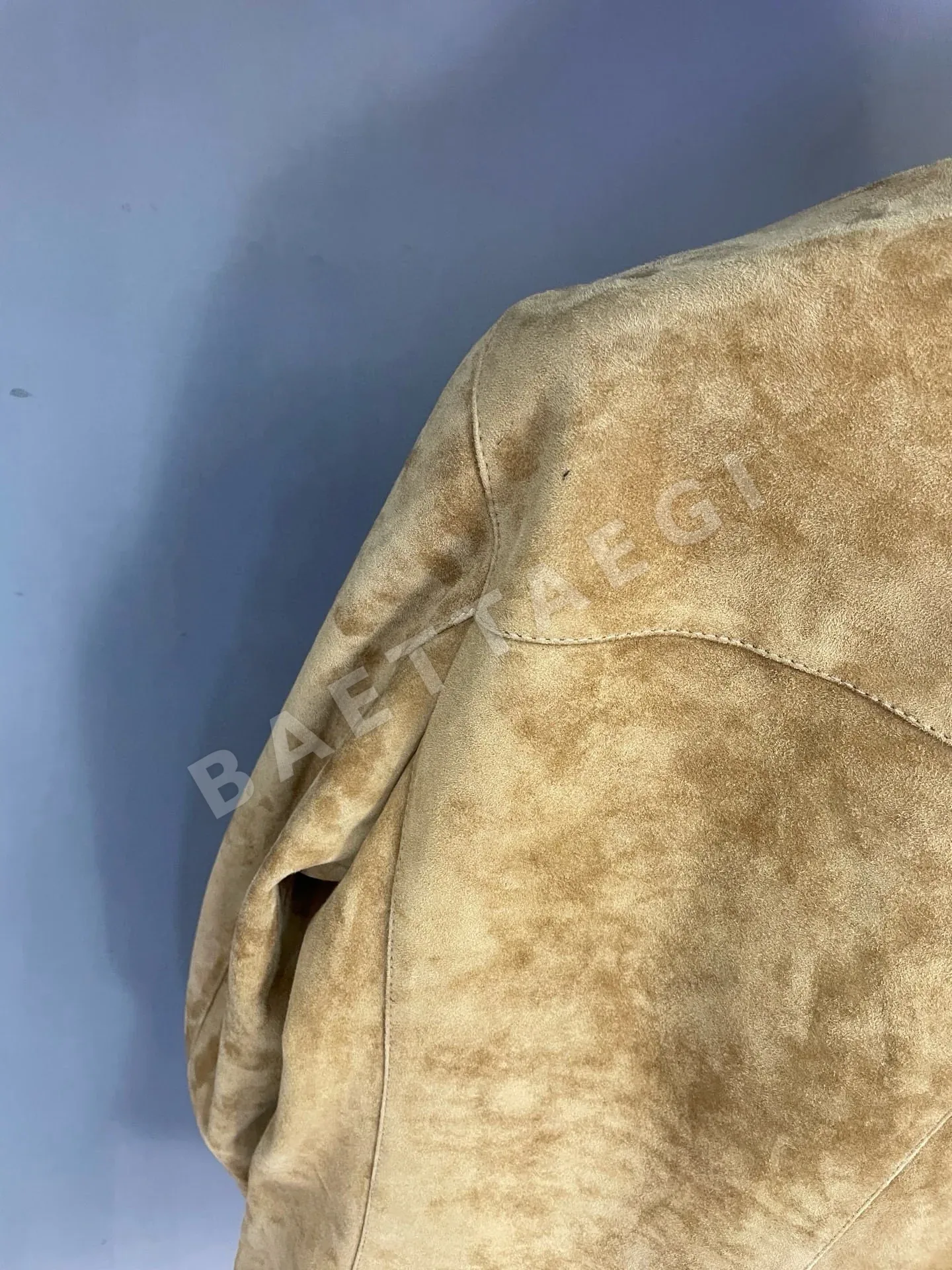 로로피아나 카키 스웨이드 램스킨 남성 자켓 상세 이미지 7