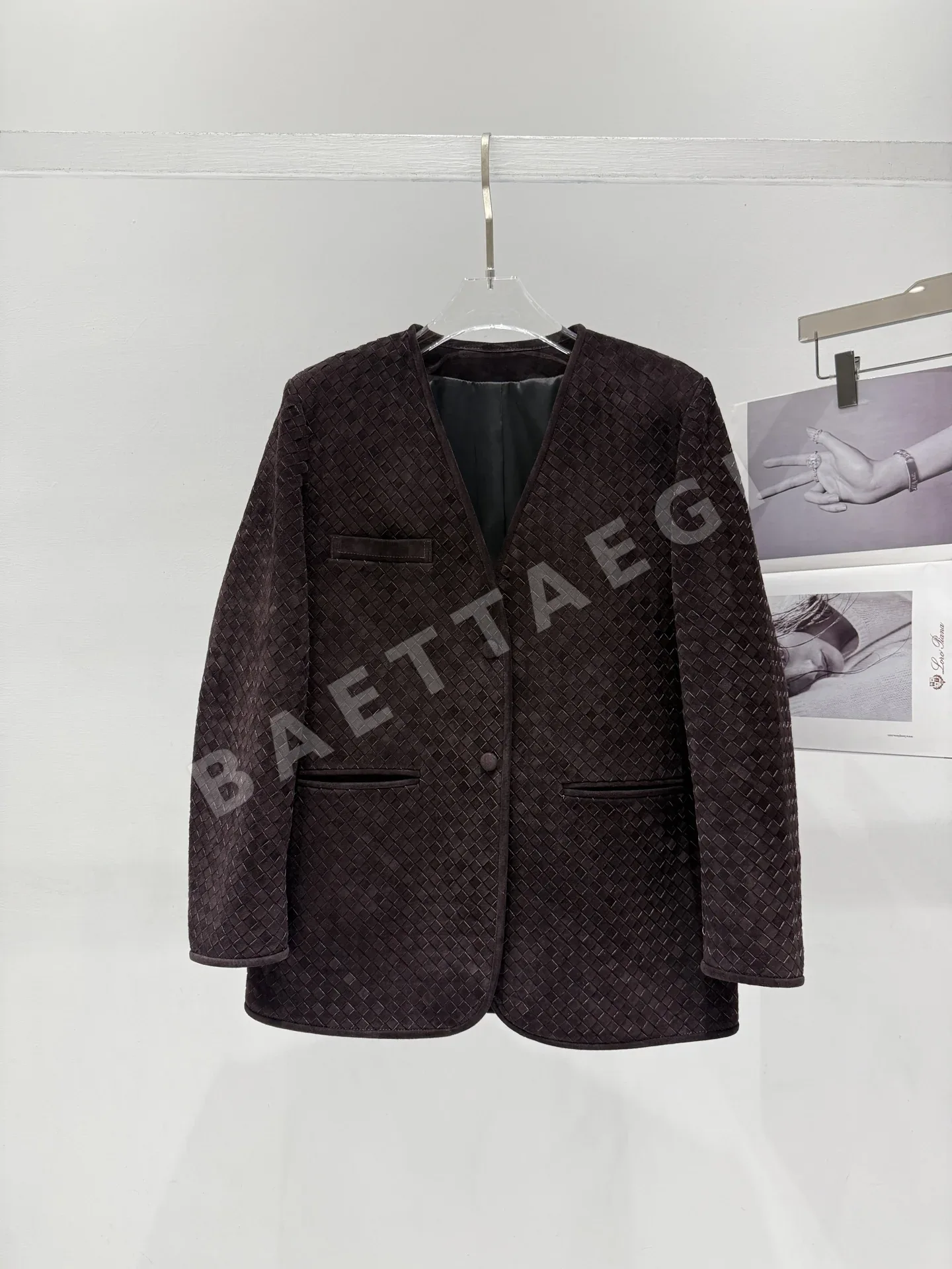 보테가베네타 스웨이드 숏 레더 자켓 상세 이미지 2