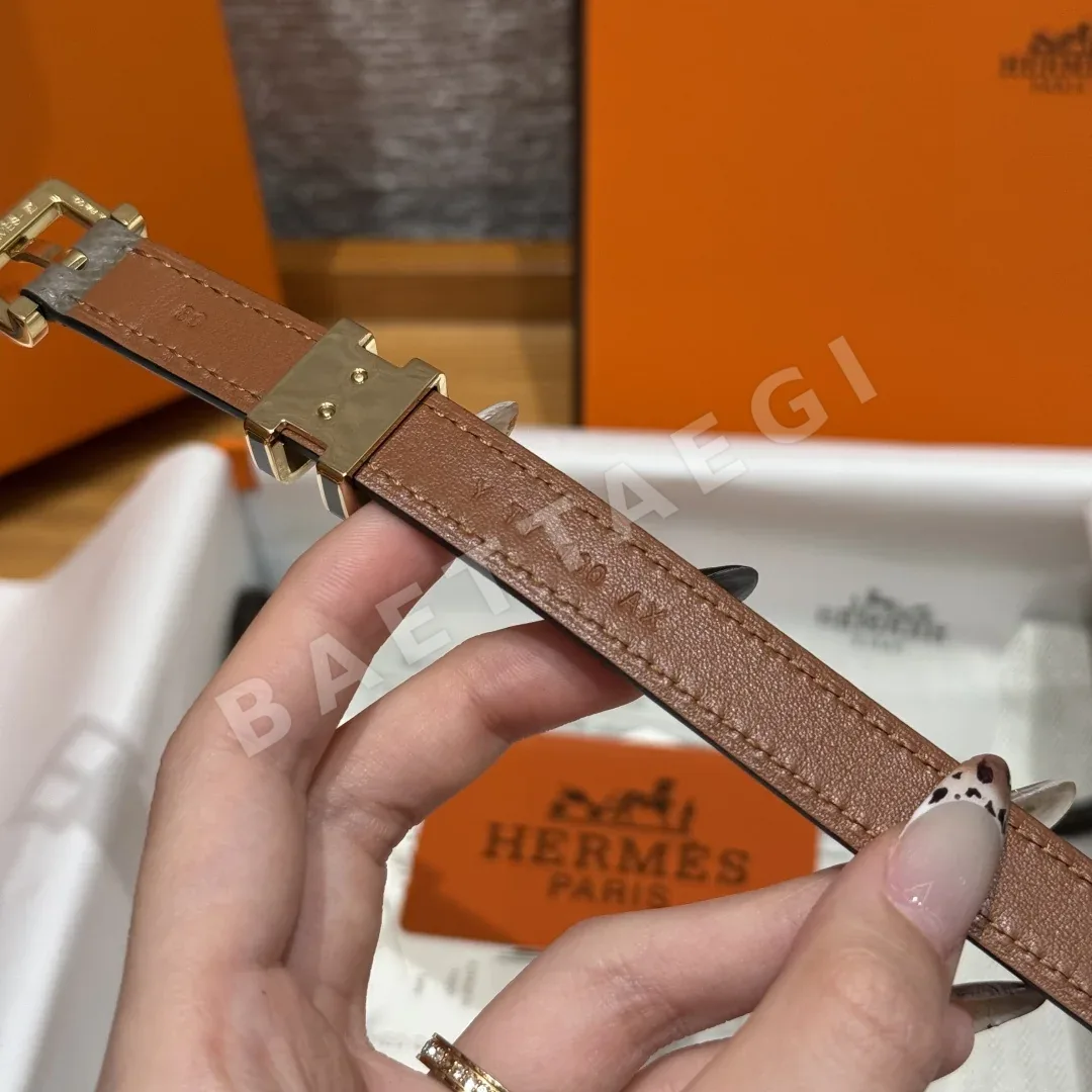 에르메스 H 버클 스위프트 앱송 가죽 벨트 상세 이미지 7