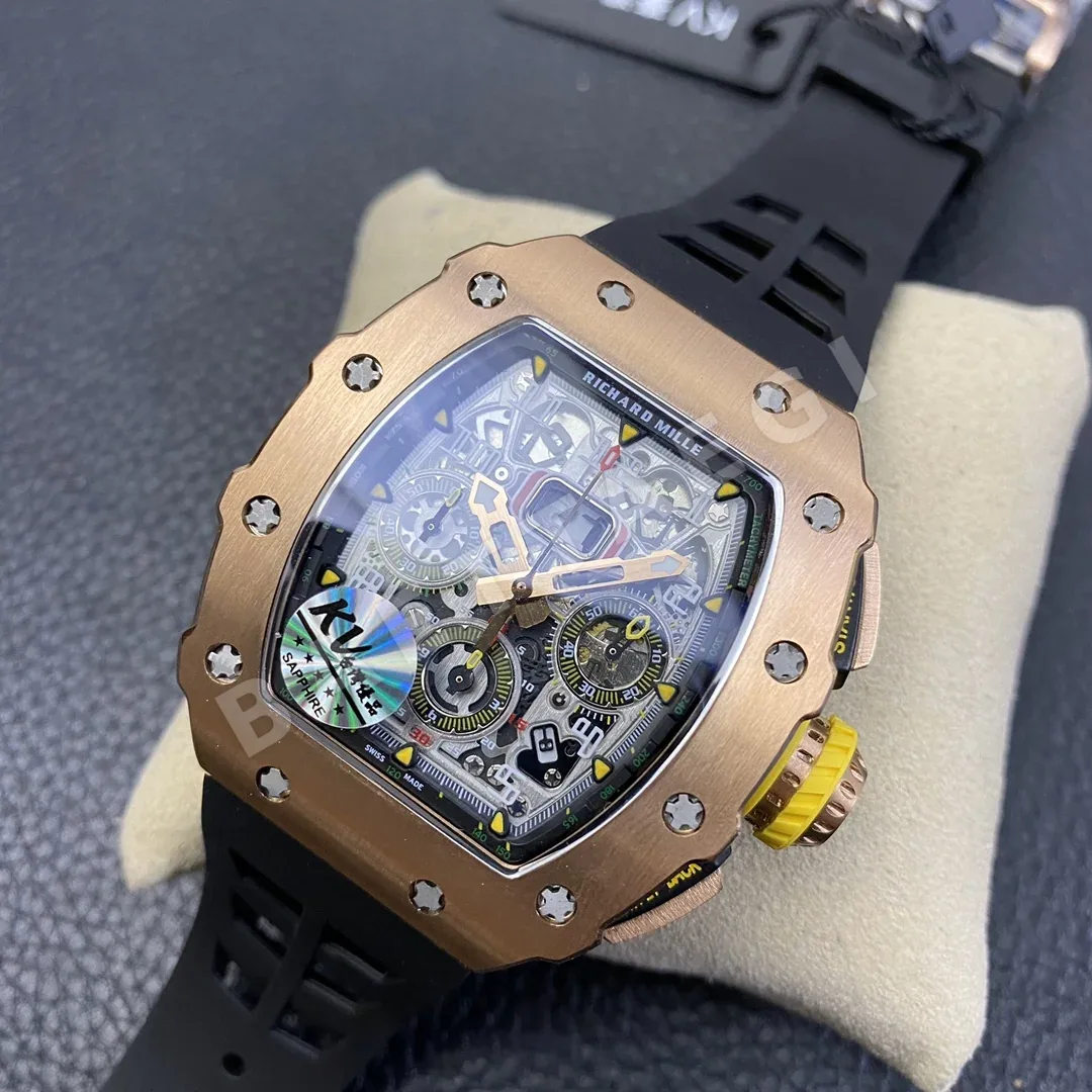 리차드밀 RM011 KV 공장 골드 크로노그래프 남성 시계 레플리카 44827 Richard Mille 상세 이미지 3