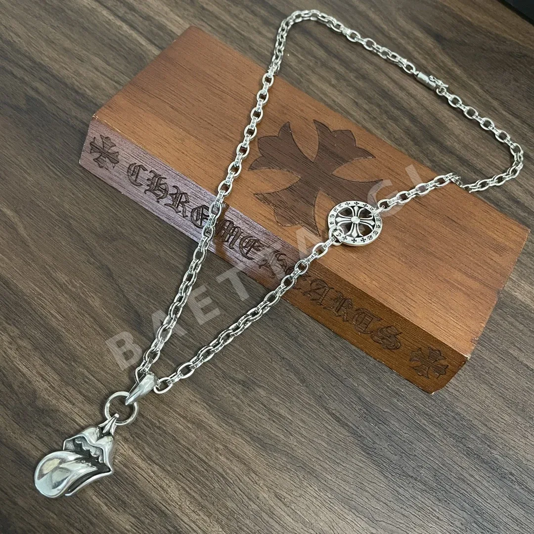 크롬하츠 클래식 레트로 크로스 목걸이 상세 이미지 7