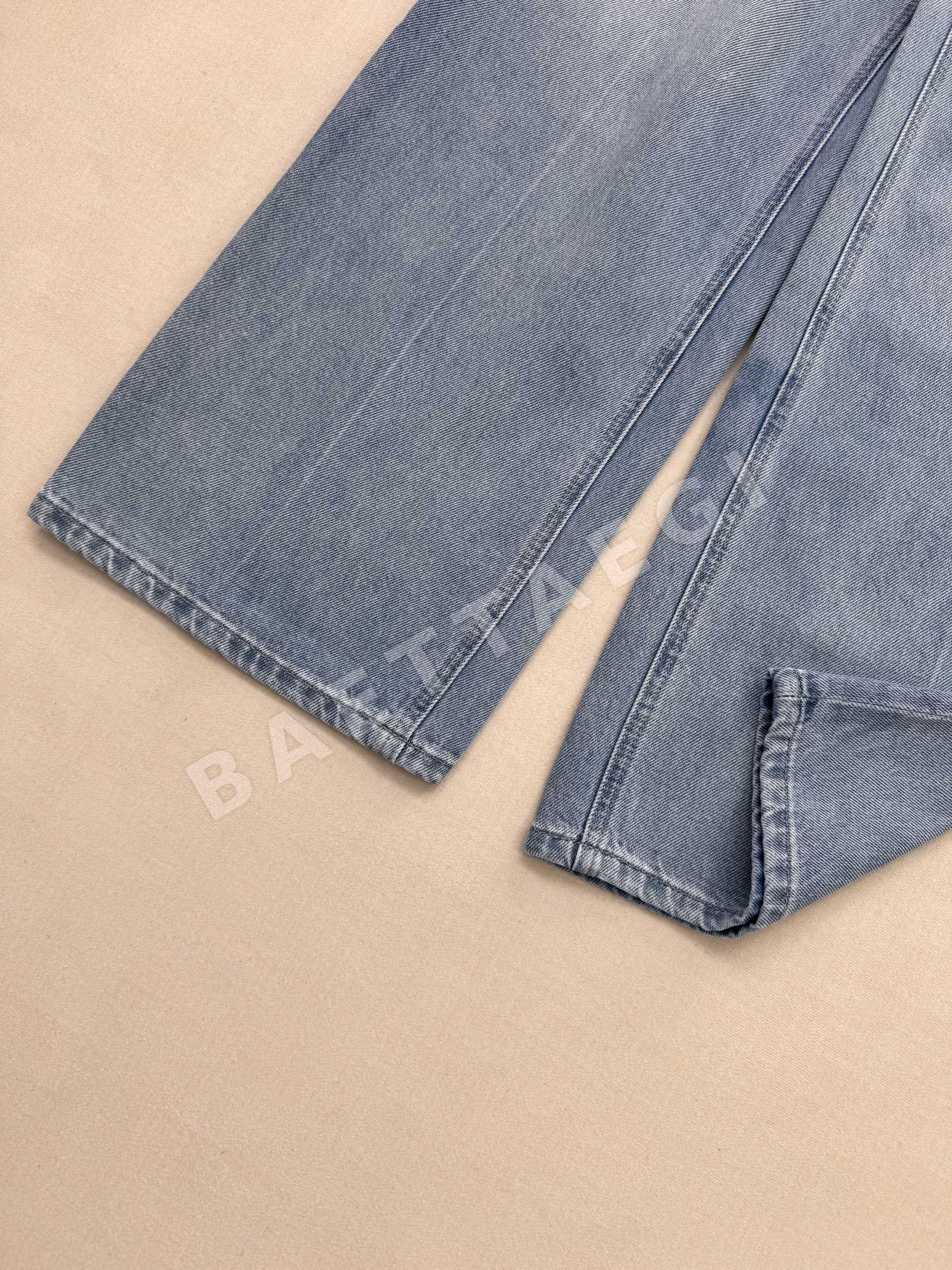 샤넬 데미지 가공 와이드 코튼 데님 바지 상세 이미지 6
