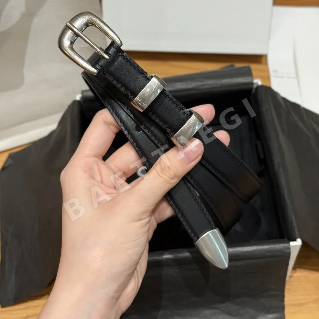 셀린느 JD260 개선문 웨스턴 소가죽 벨트 18mm 상세 이미지 2