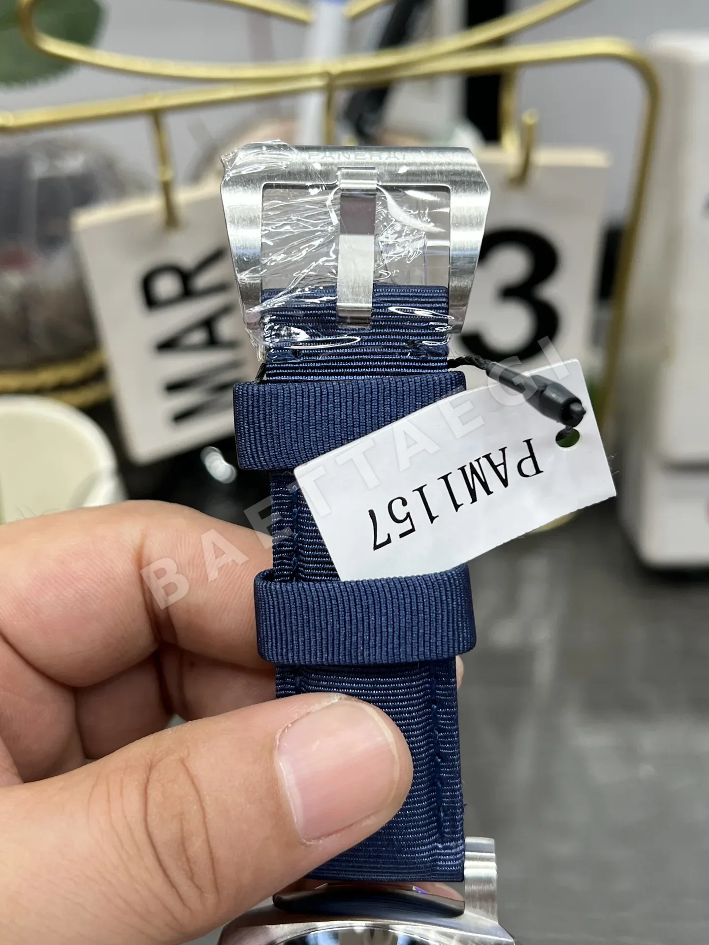 파네라이 PAM1157 블루 다이얼 자동 VS 공장 레플리카 43762 Panerai 상세 이미지 8