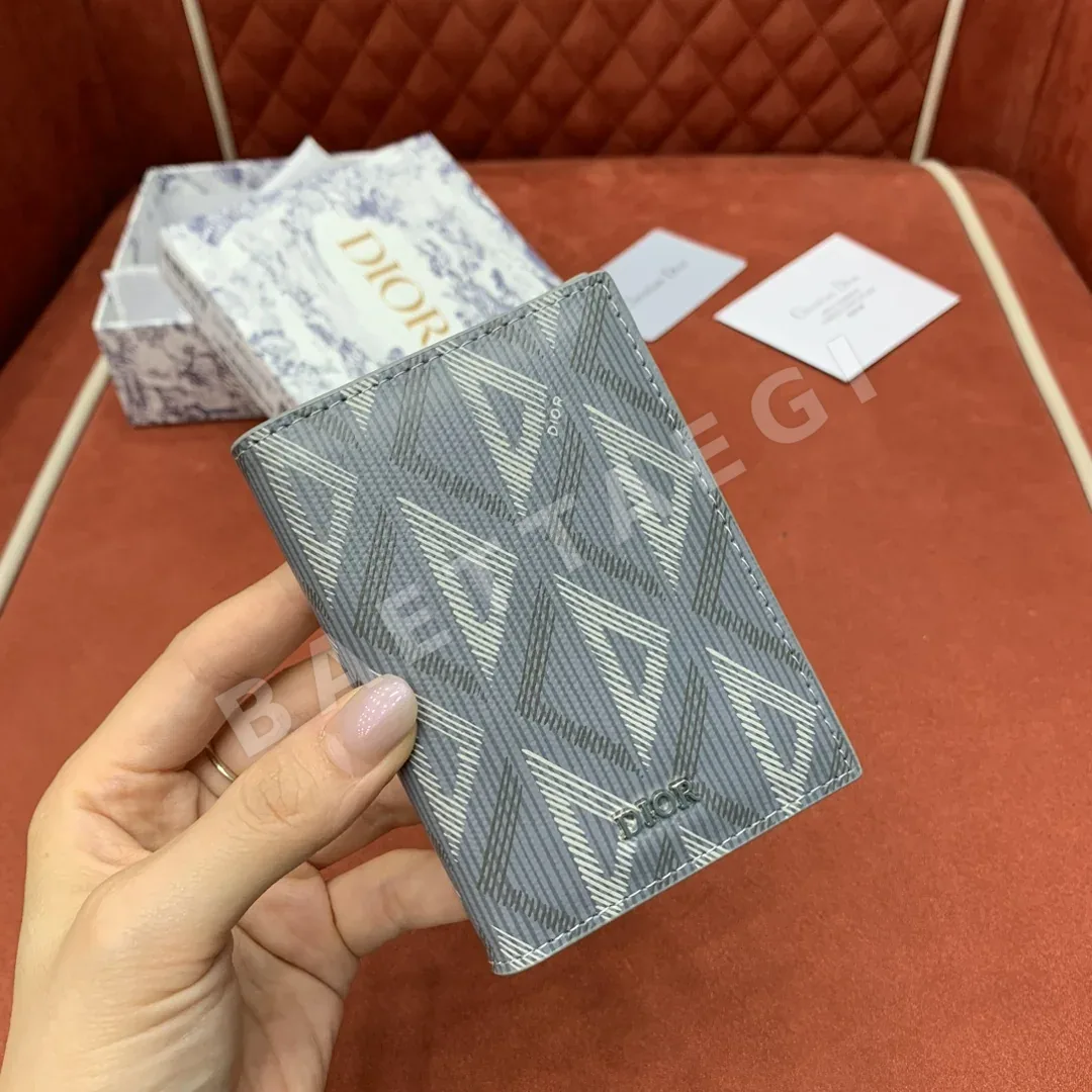 디올 CD 다이아몬드 패턴 카드홀더 지갑 상세 이미지 2