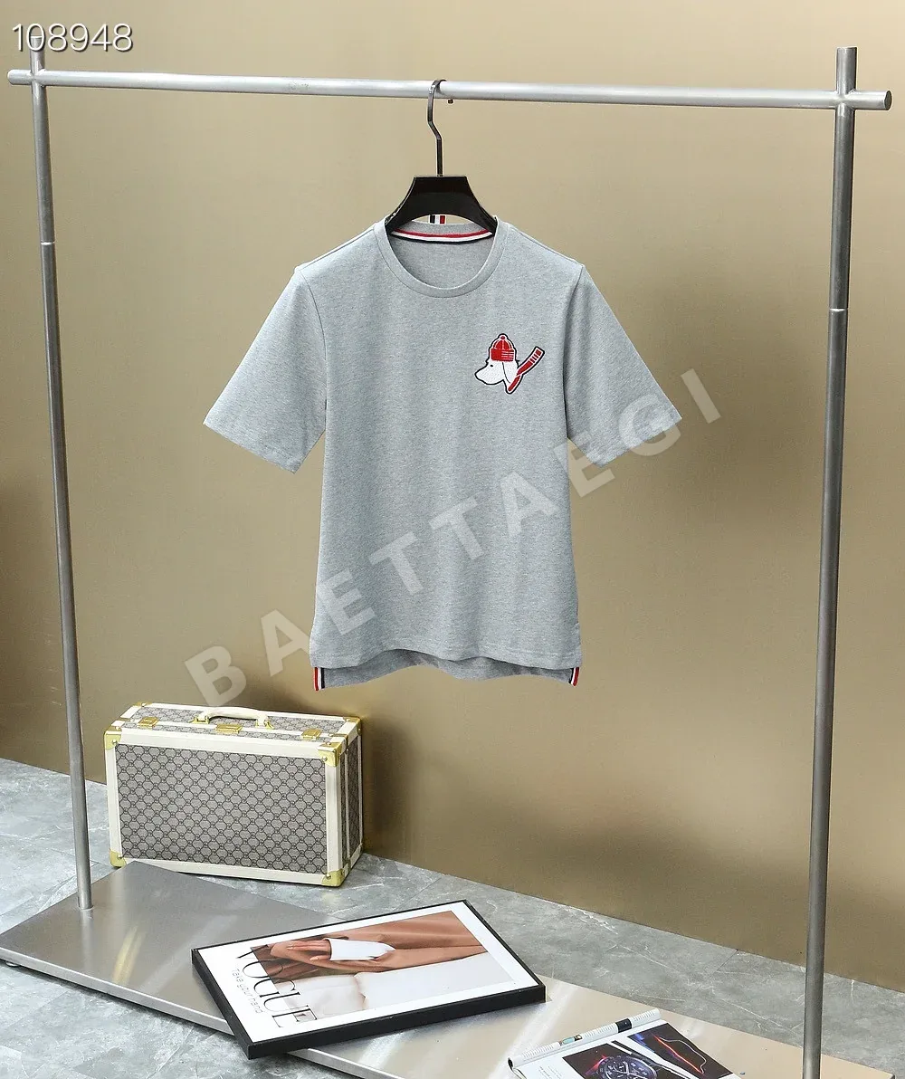 톰브라운 남성 자수 반팔 티셔츠 50545