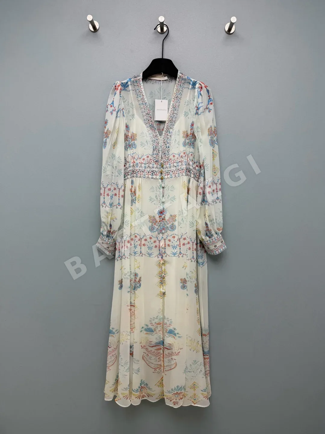 짐머만 비즈 자수 시폰 A라인 맥시 원피스 41535