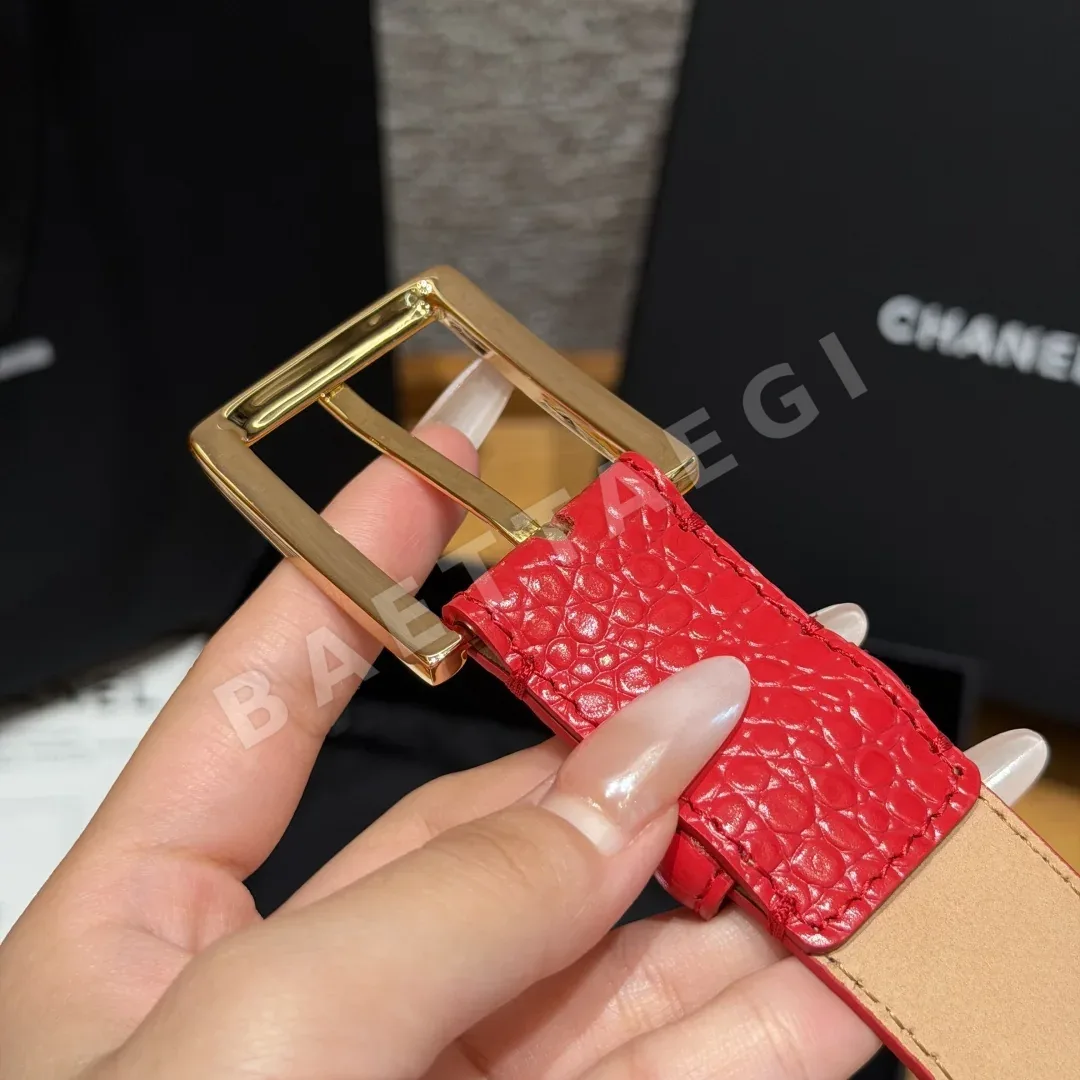 샤넬 악어무늬 소가죽 30mm 벨트 상세 이미지 7