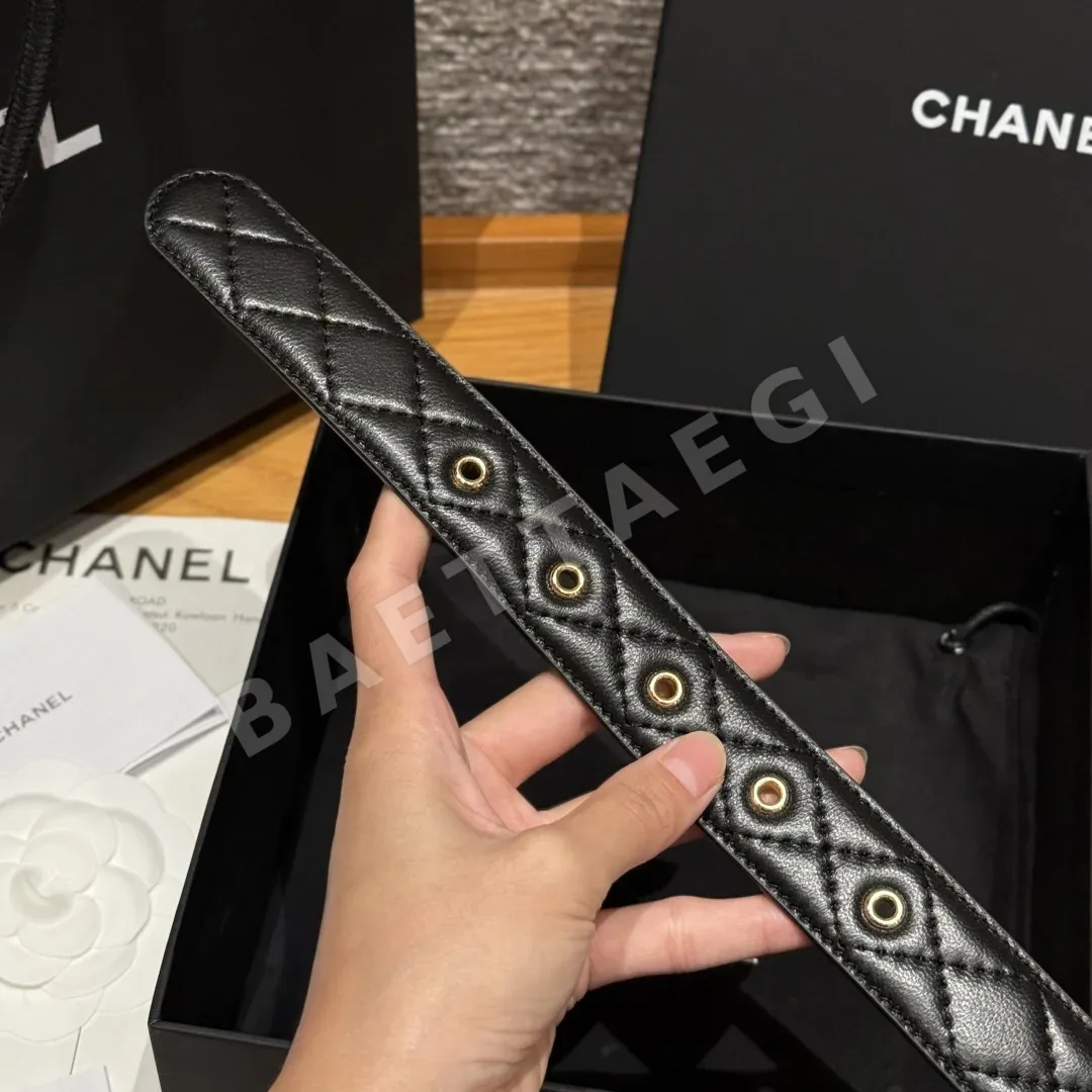 샤넬 더블 C 램스킨 벨트 상세 이미지 7