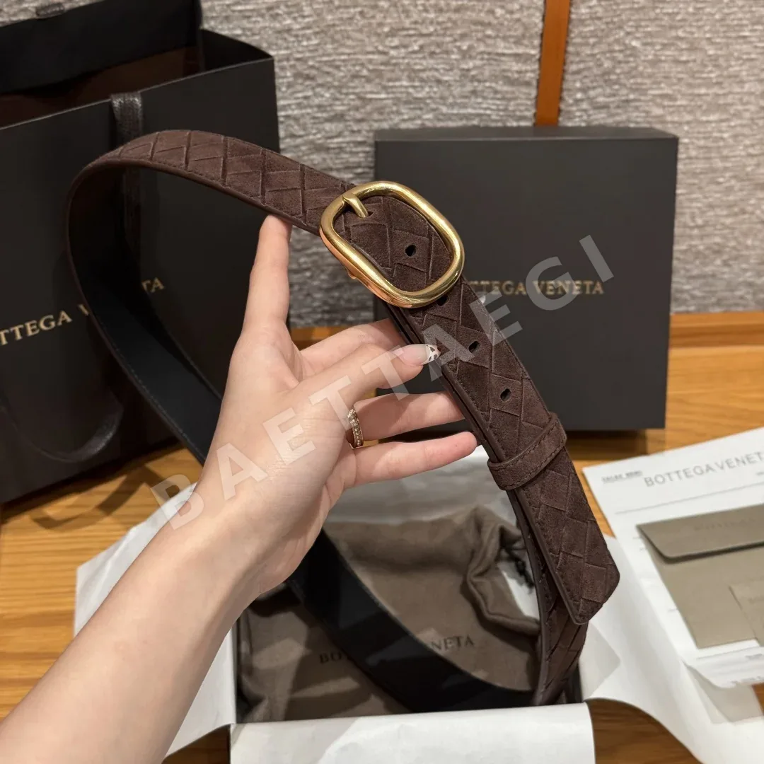 보테가베네타 인트레차토 스웨이드 벨트 상세 이미지 4