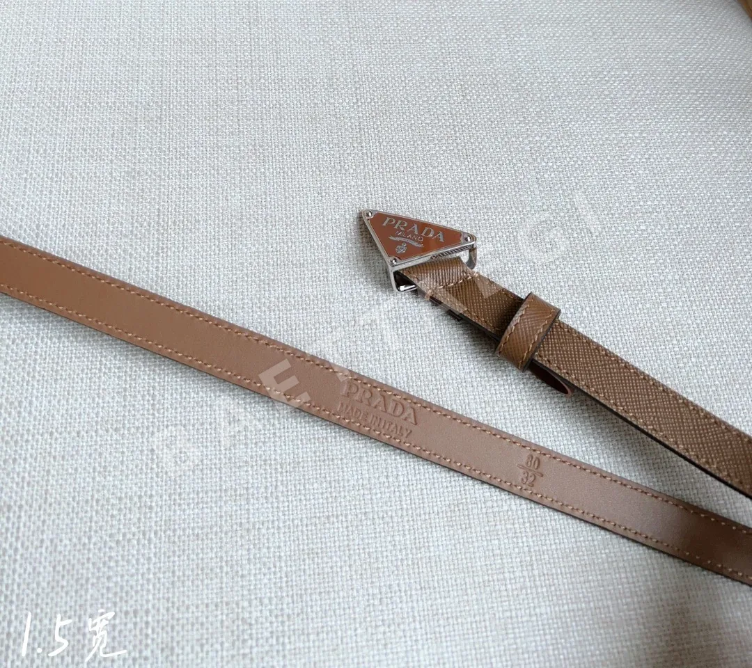 프라다 사피아노 가죽 삼각 로고 벨트 상세 이미지 3