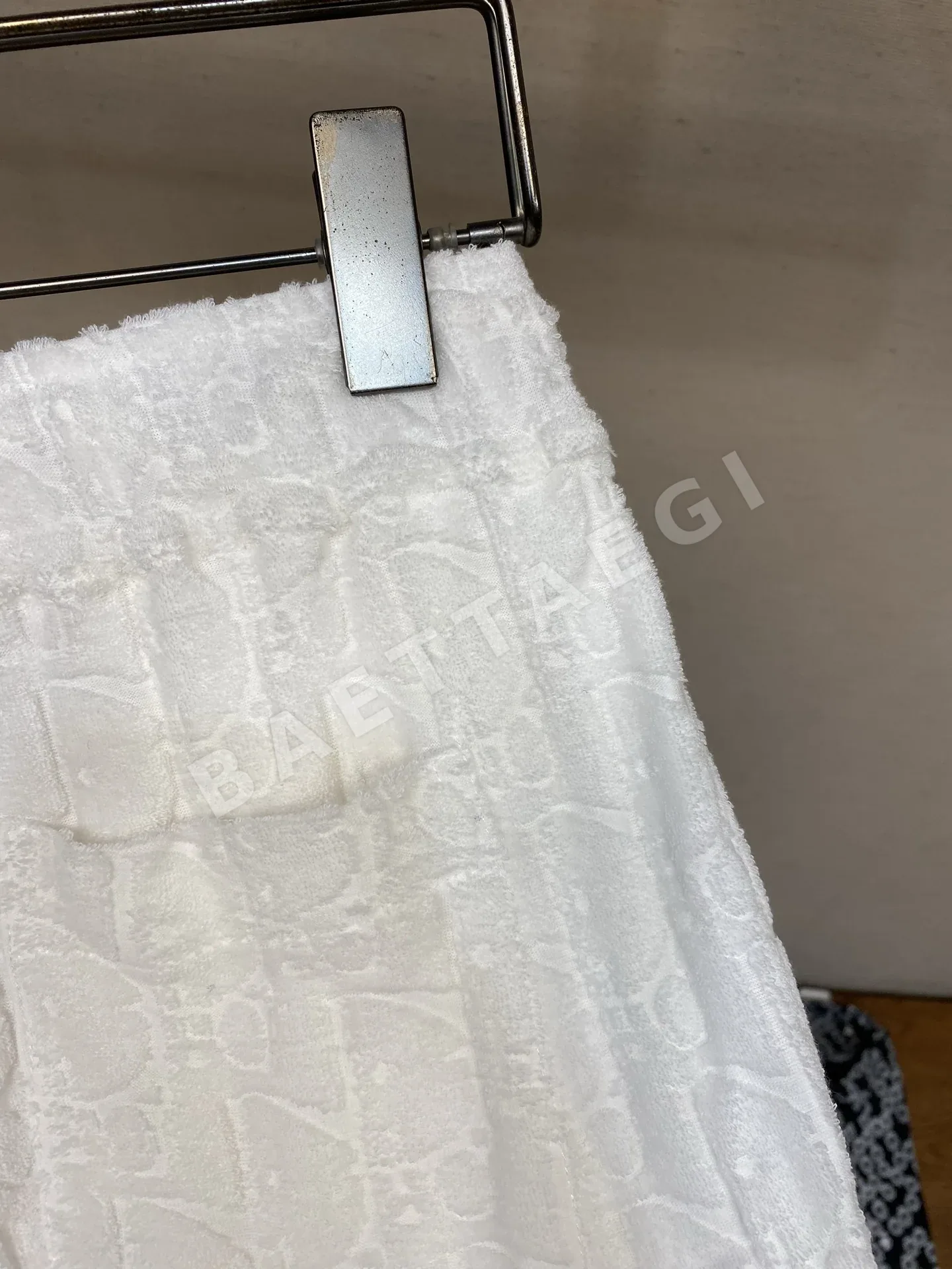 디올 코튼 테리 오블리크 프린트 남성 반바지 상세 이미지 9