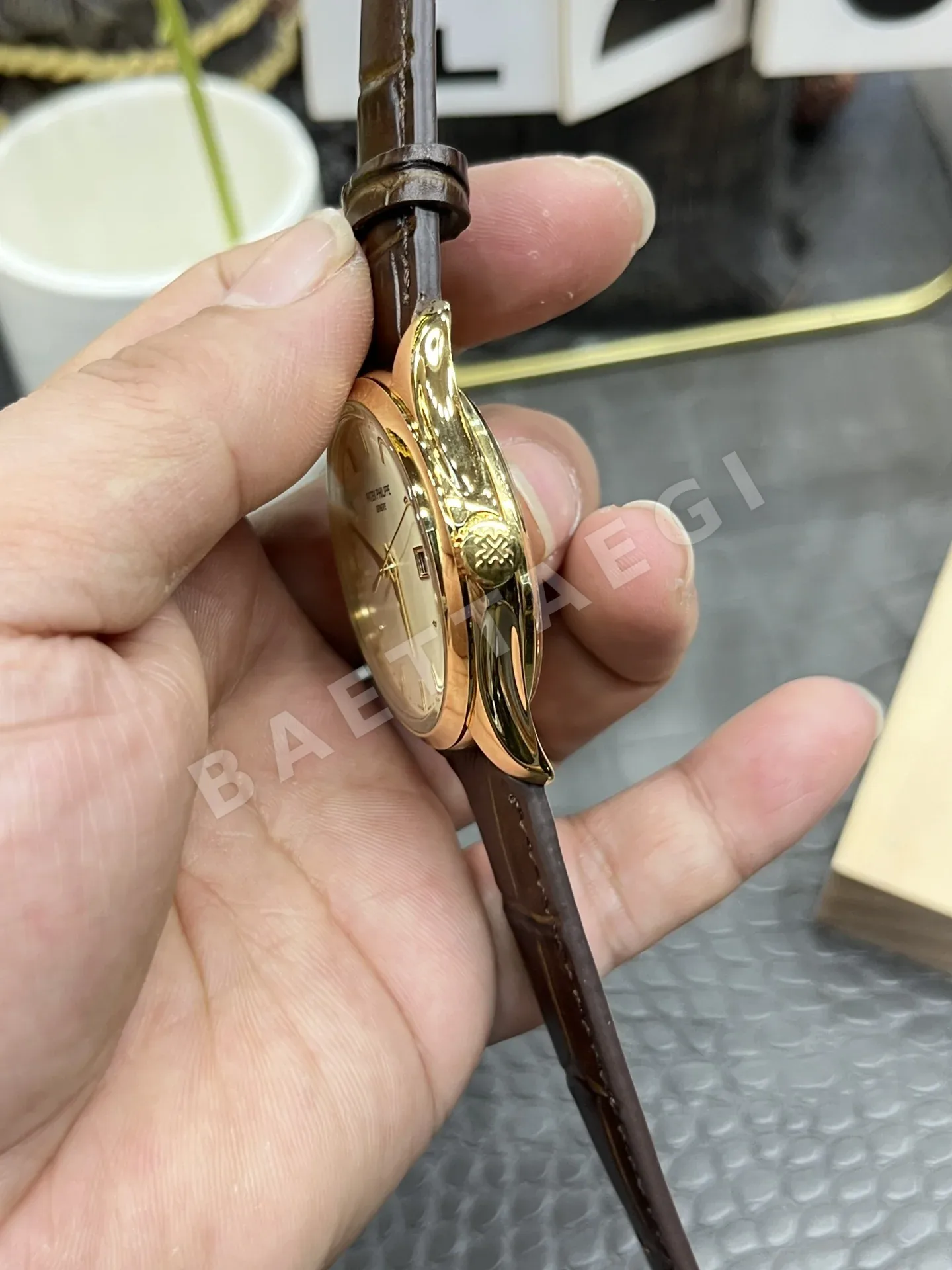 파텍필립 카라트라바 자동 남성 시계 상세 이미지 6