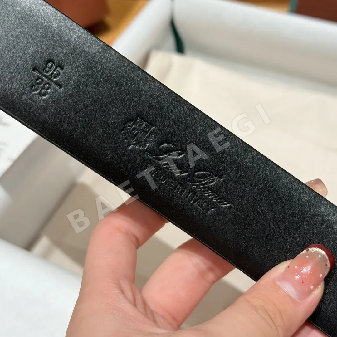 로로피아나 악어 엠보 사각 버클 벨트 상세 이미지 8