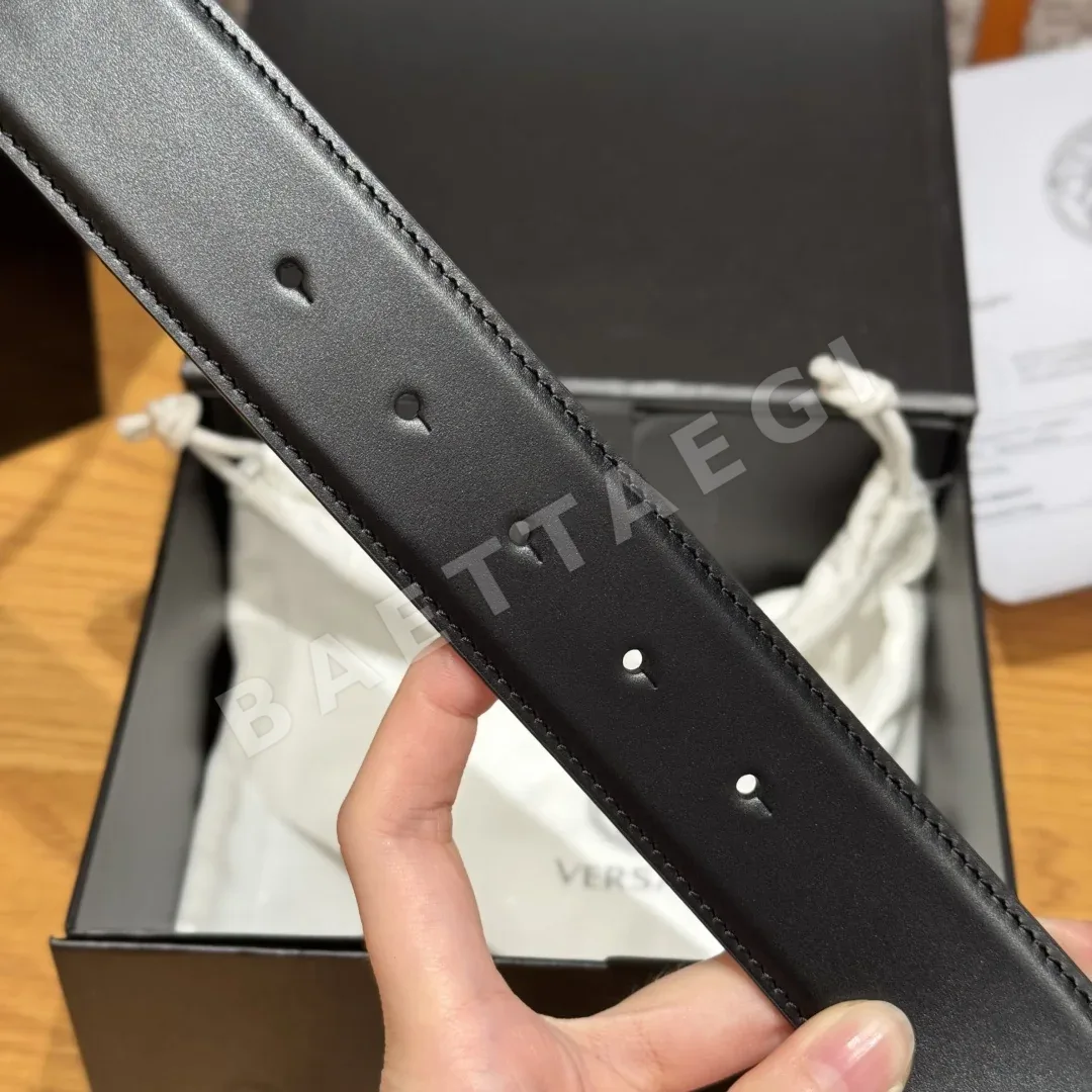 베르사체 메두사 버클 가죽 벨트 상세 이미지 6