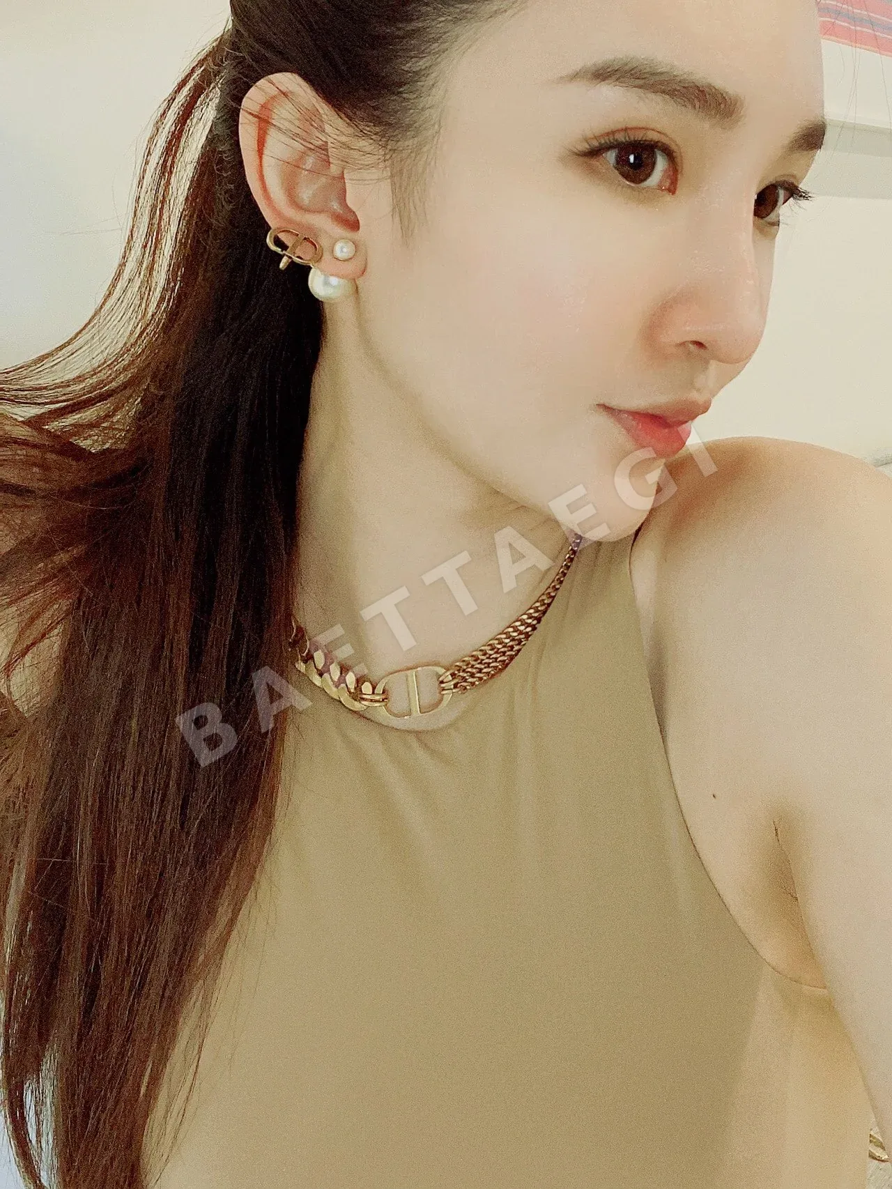 디올 CD 체인 레터 목걸이 상세 이미지 7