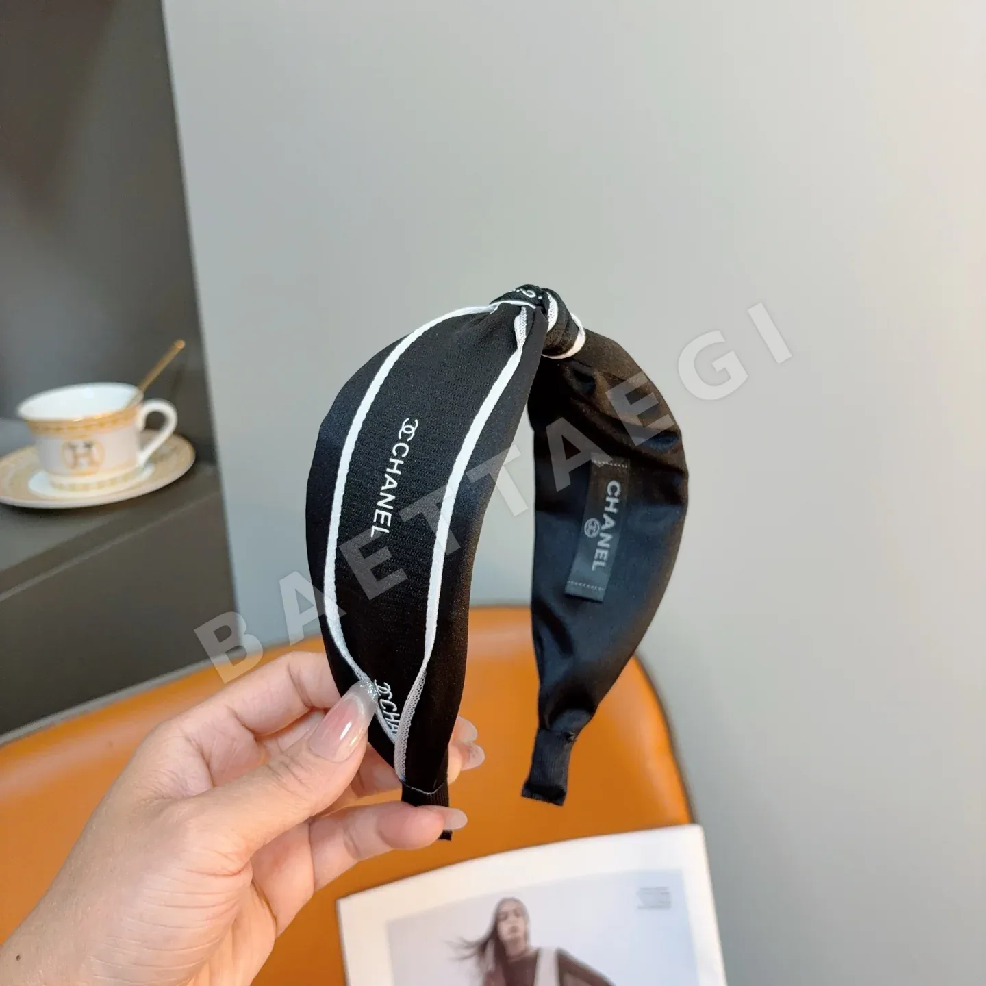 샤넬 더블 C 로고 헤드밴드 상세 이미지 2