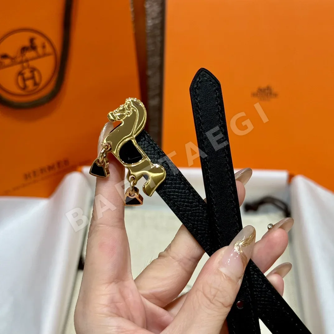 에르메스 그르낭 양면 송아지가죽 벨트 상세 이미지 4
