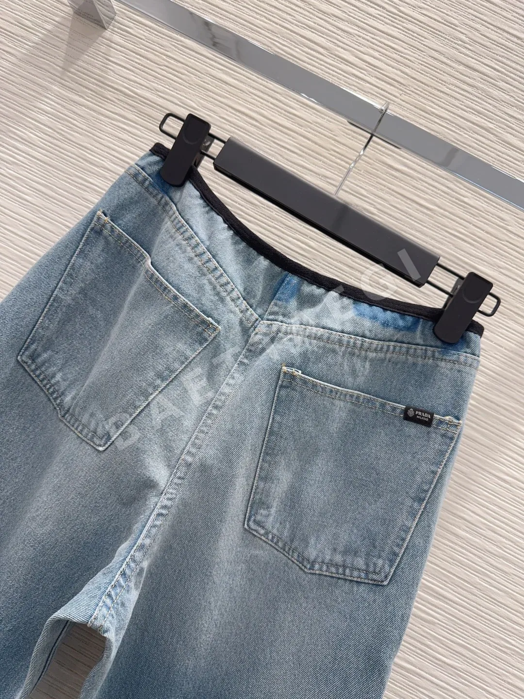 프라다 하이핏 데님 여성 바지 상세 이미지 8