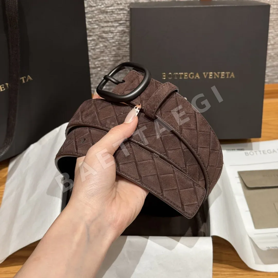 보테가베네타 인트레차토 스웨이드 벨트 상세 이미지 3
