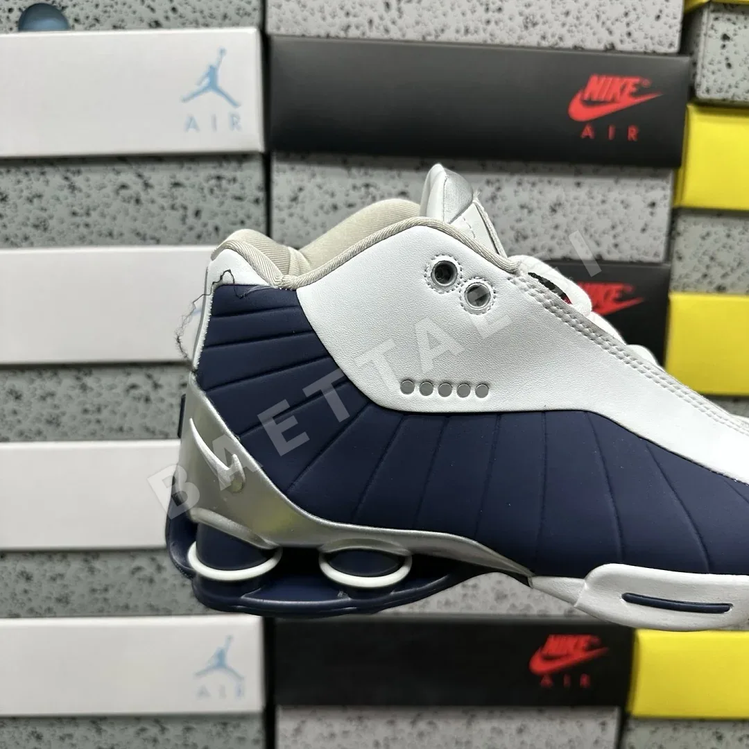 나이키 [PH] 샥스 AT7843-100 201825 Nike Shox BB4 White Silver Navy 상세 이미지 6