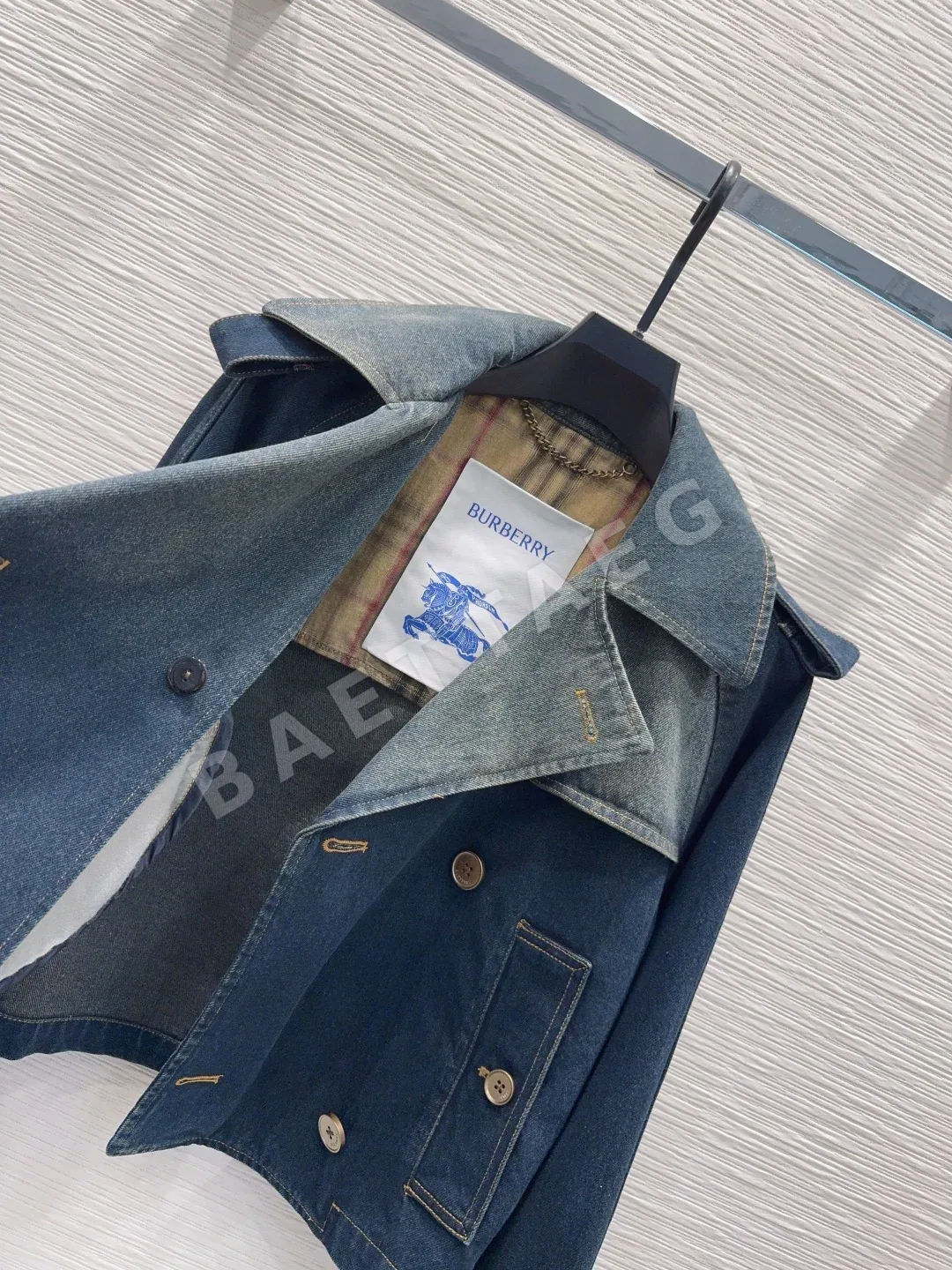 버버리 데님 여성 자켓 상세 이미지 5