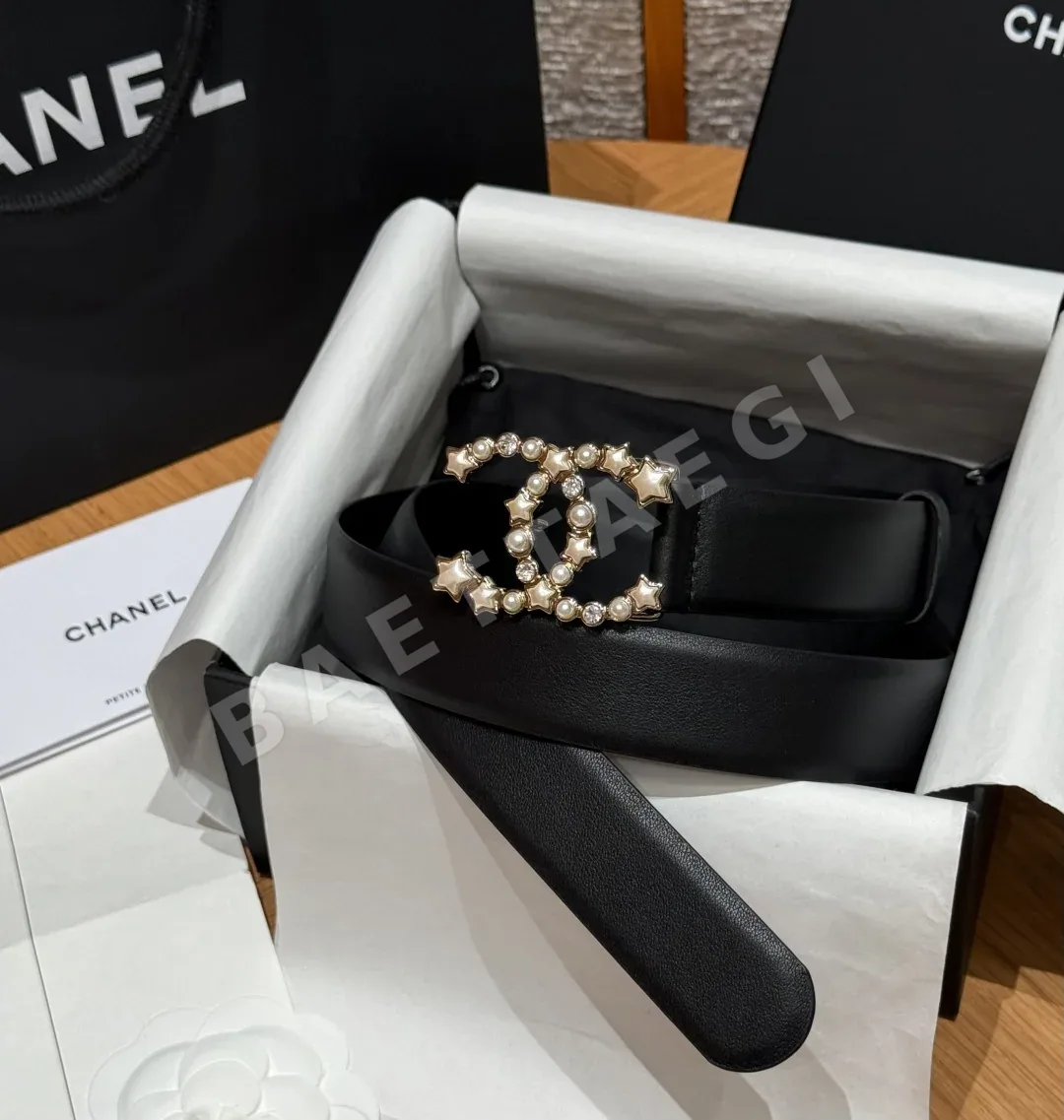 샤넬 클래식 더블 C 가죽 벨트 181151