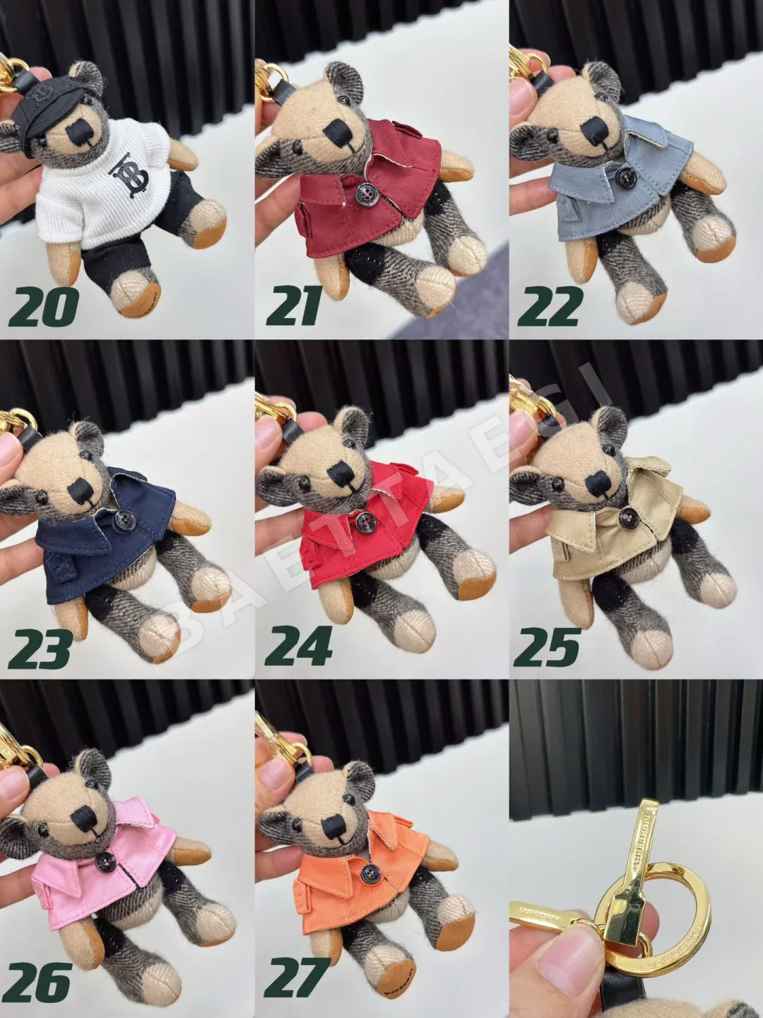 버버리 곰 인형 키링 상세 이미지 3