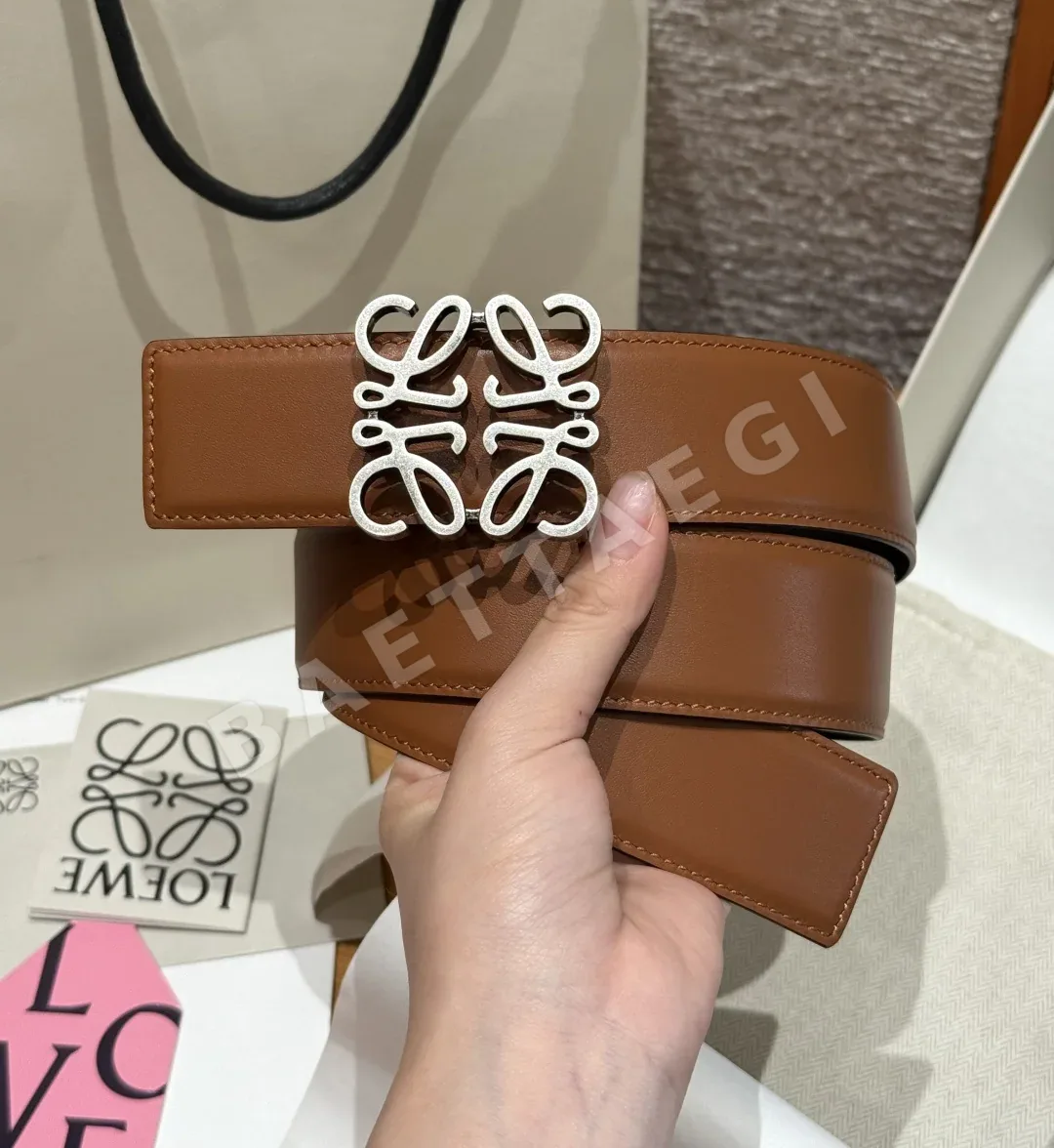로에베 아나그램 양면 가죽 벨트 상세 이미지 3