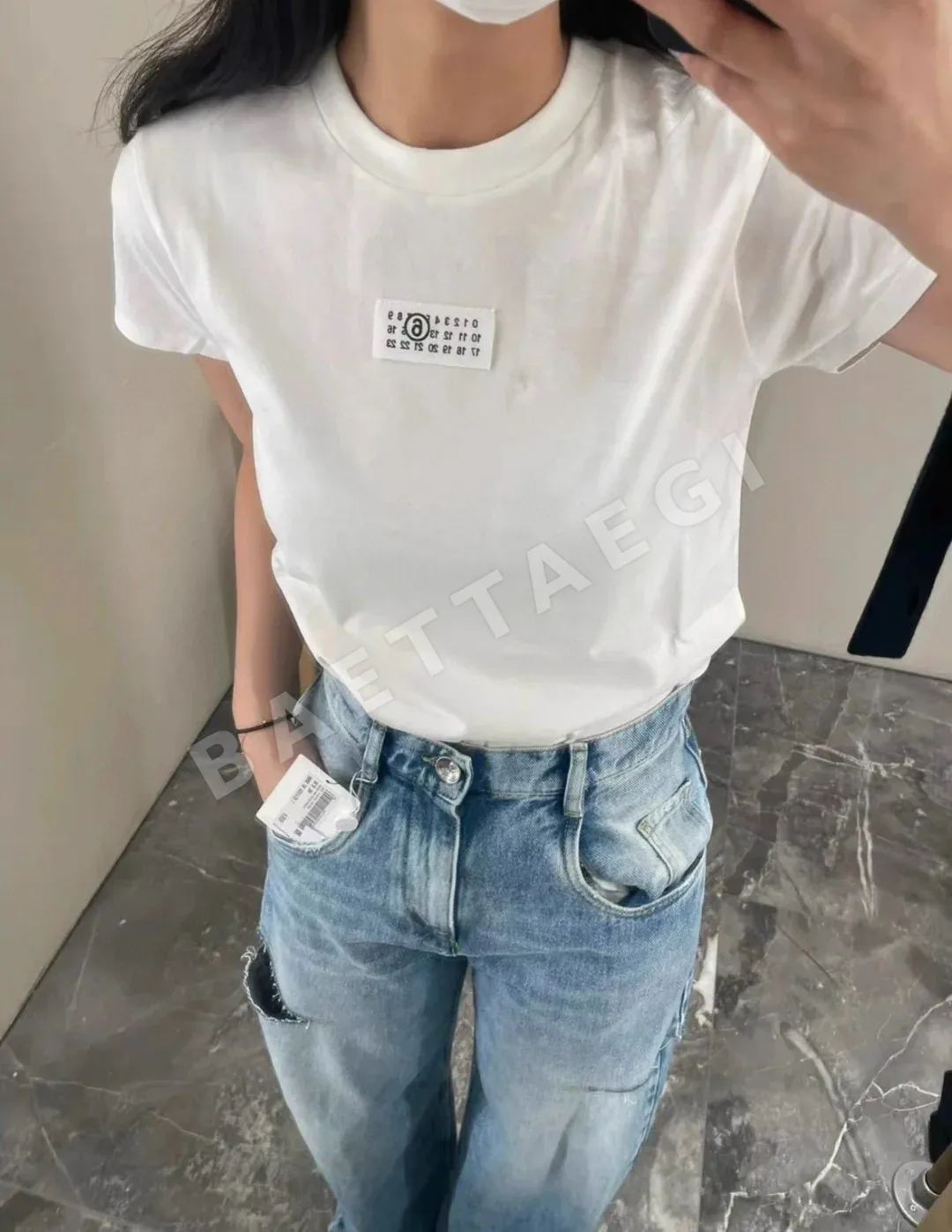 마르지엘라 코튼 오버핏 반팔 티셔츠 남녀공용 상세 이미지 25