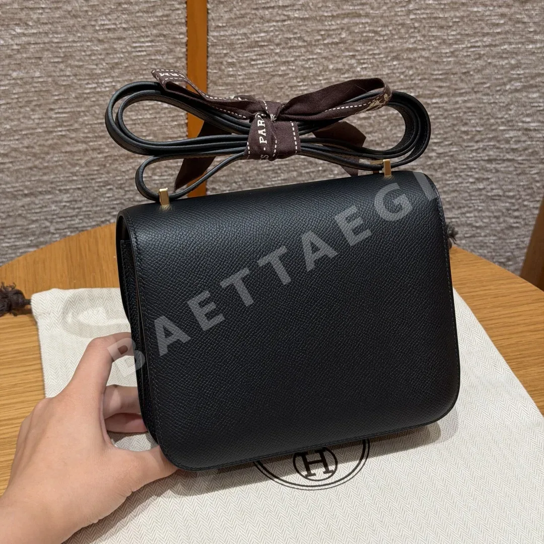 에르메스 콘스탄스 18 cm 블랙 앱송 가죽 가방 상세 이미지 2