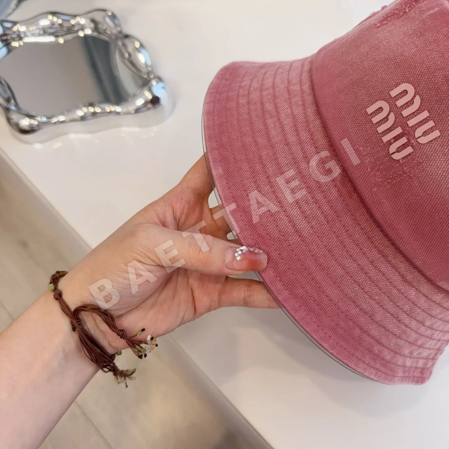 미우미우 모자 80897 Miu Miu Cap 상세 이미지 3